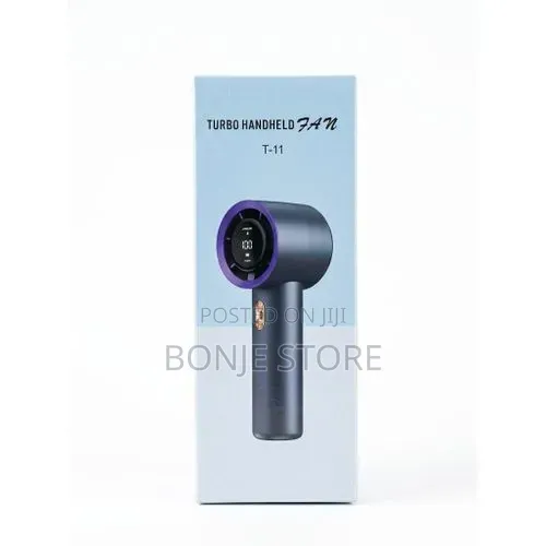 T-11 Ultra-Portable Turbo Handheld Fan – 100 Gear Digital Display