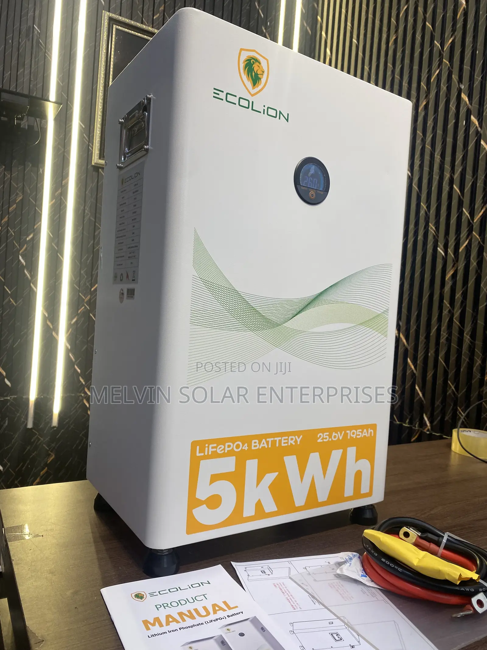 5kwh 25.6v Eco Lion Solar Lithium Ion Phosphate Batteries Available
