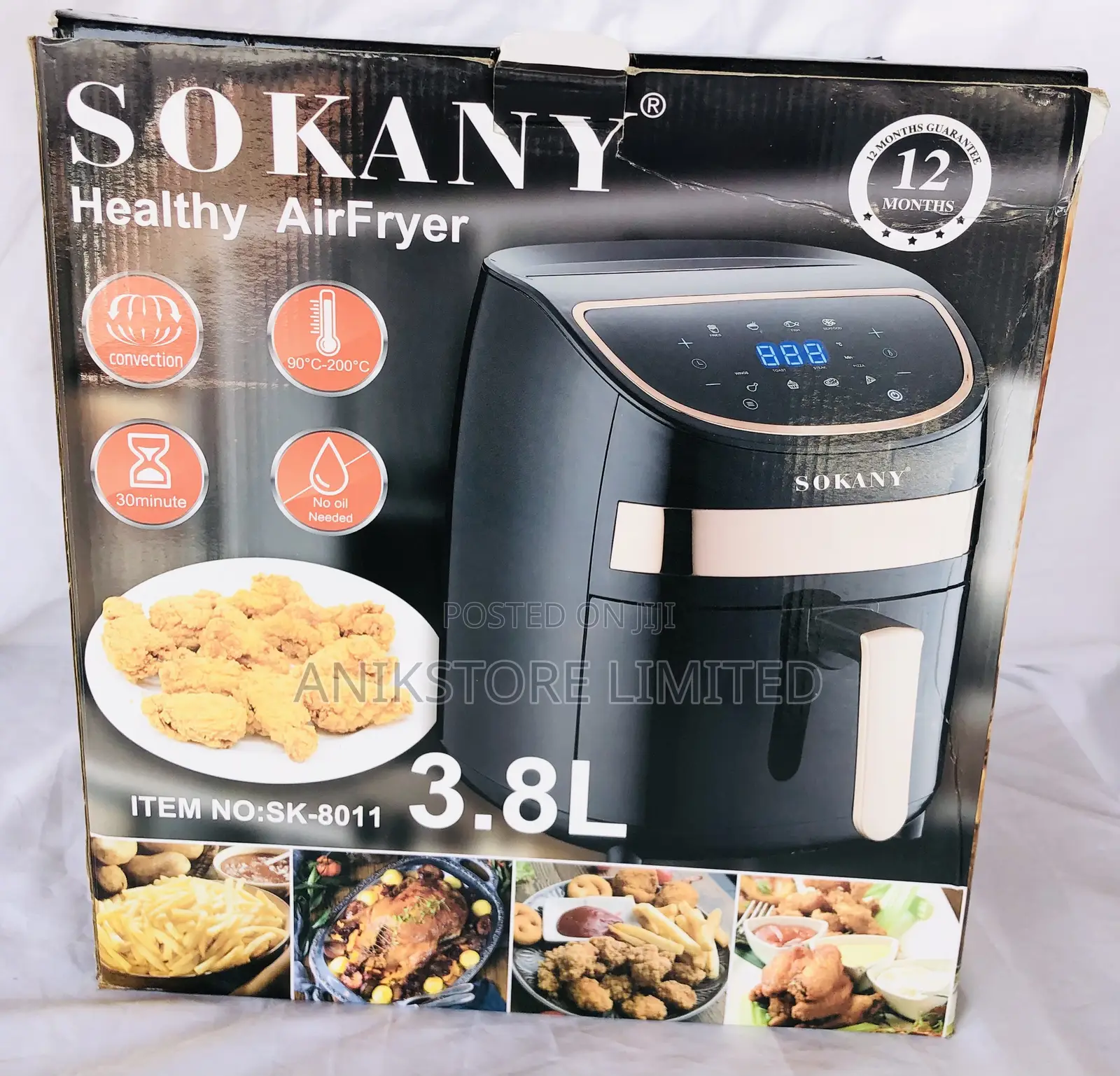 Sokany Air-Fryer 3.8L (SK-8011)