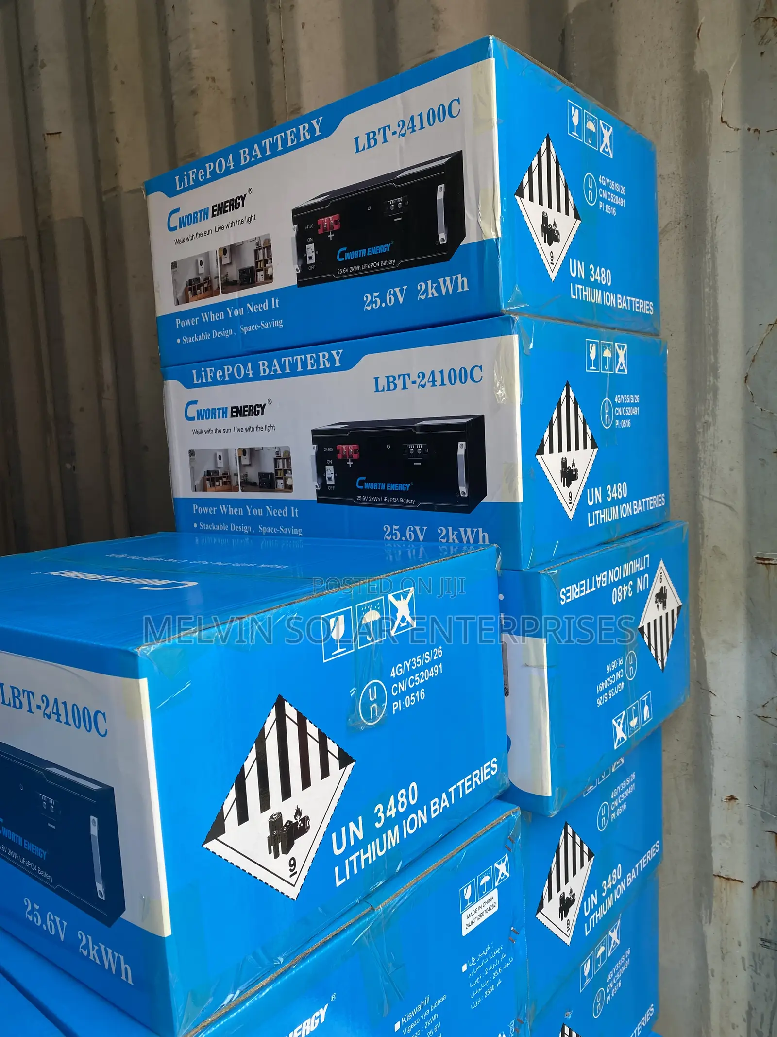 2kwh 25.6v Cworth Solar Lithium Battery Available Now in Store