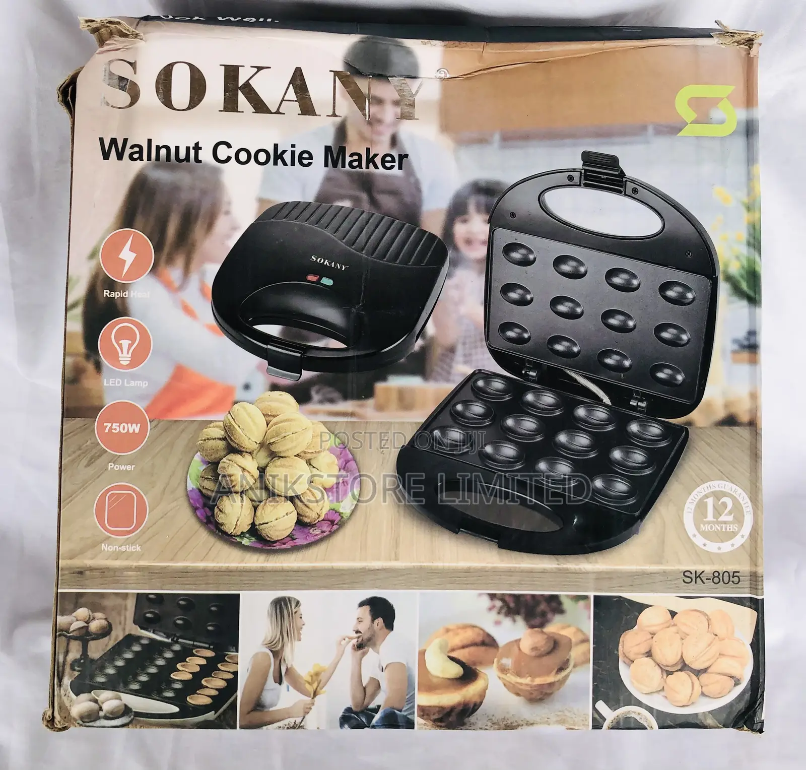Sokany Walnut Cookie Maker (SK-805)