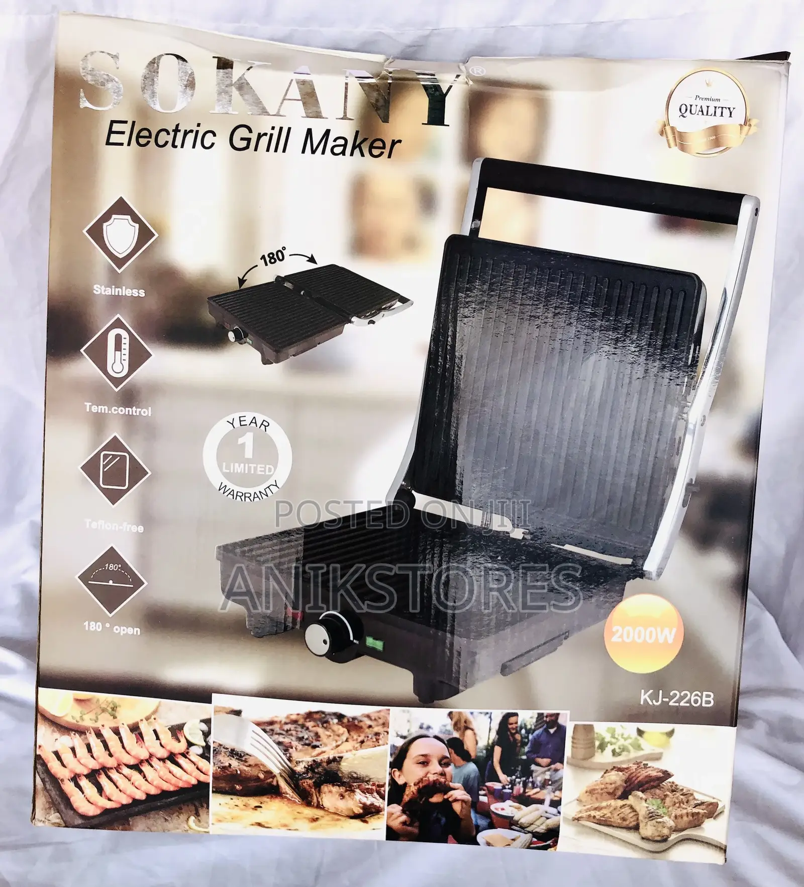 Sokany KJ-226B Electric Grill Maker