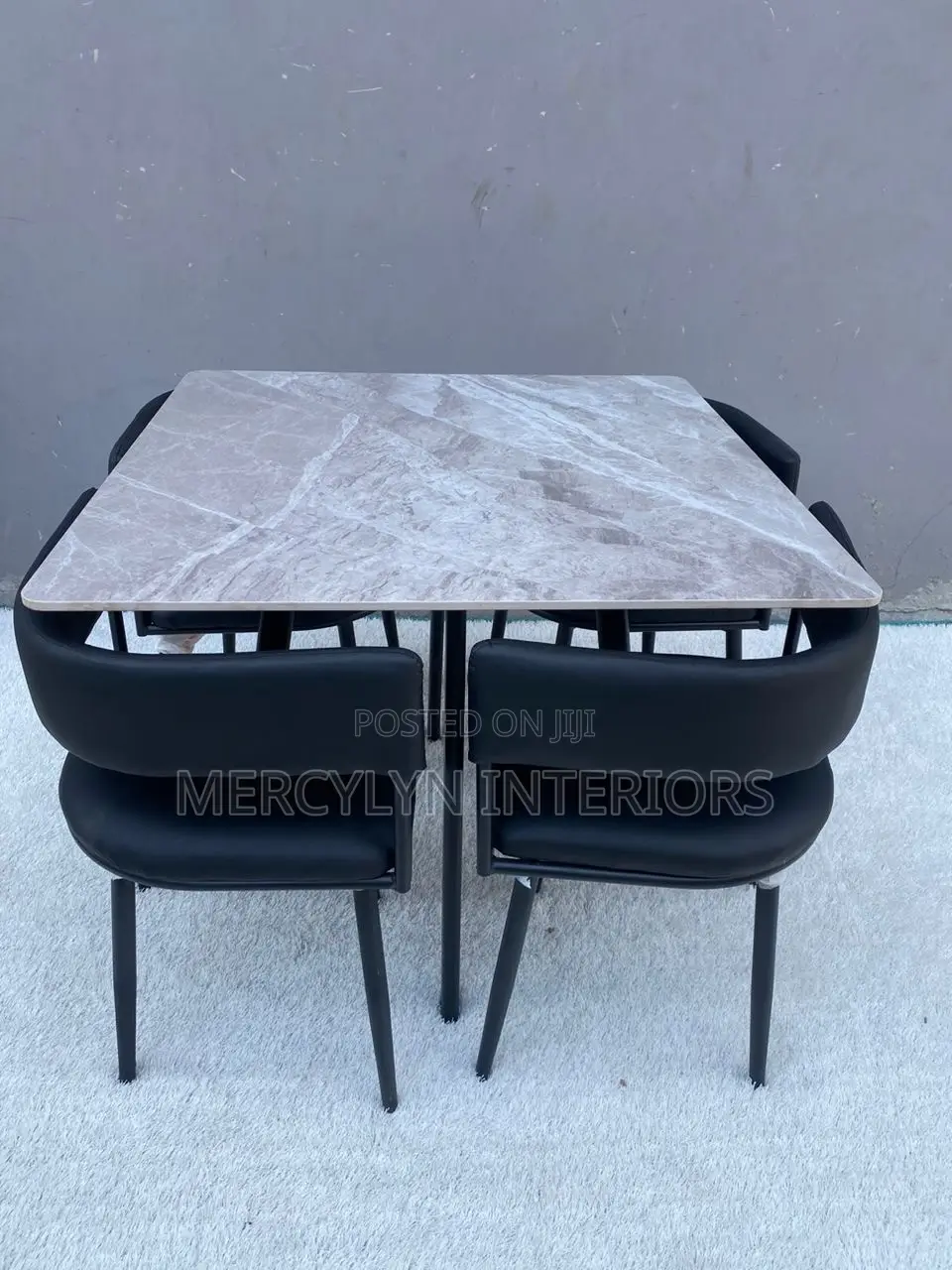 4 Seater Marble Dining Set