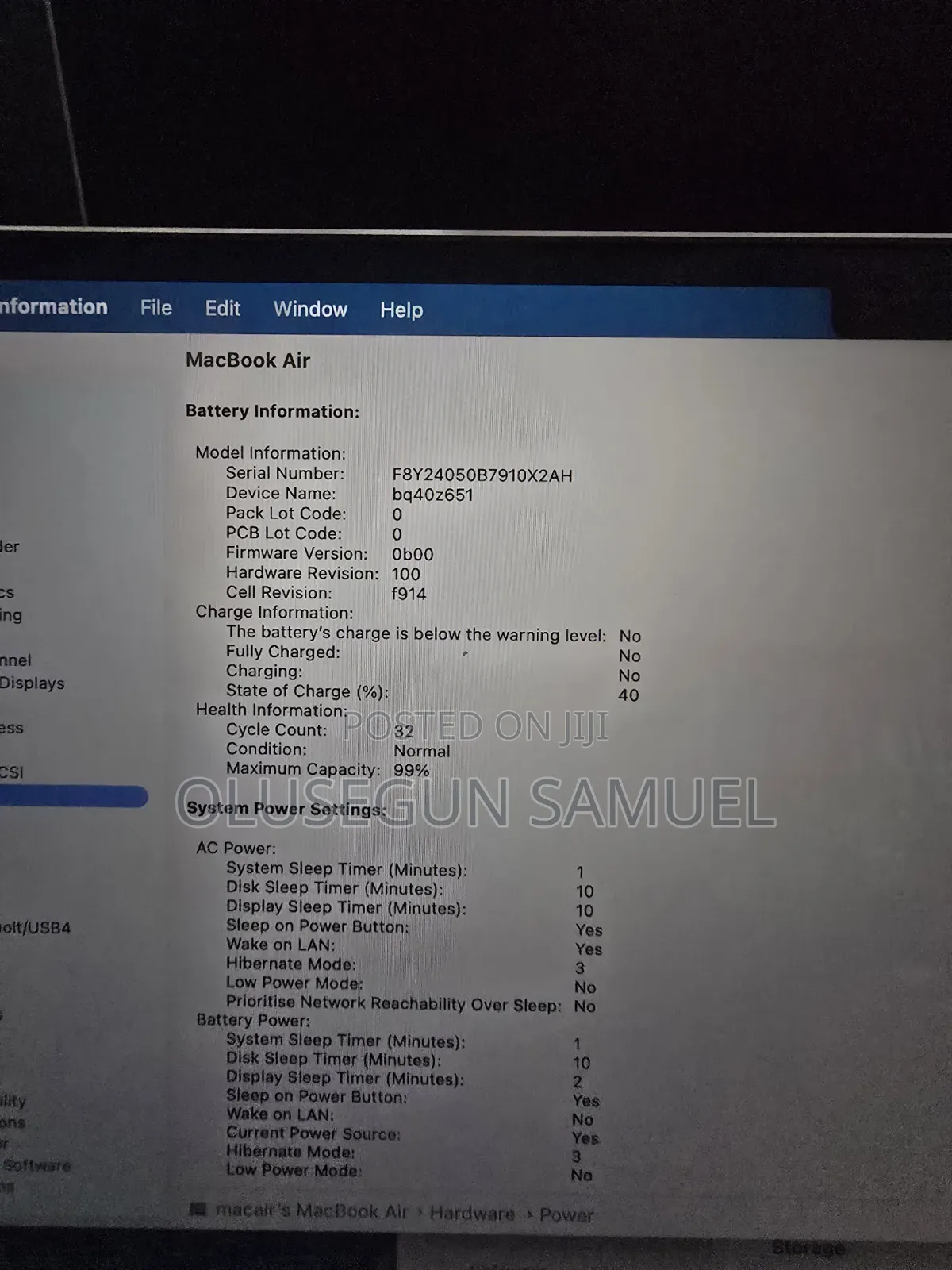 Laptop Apple MacBook Air 2022 M2 8GB Apple M2 SSD 256GB