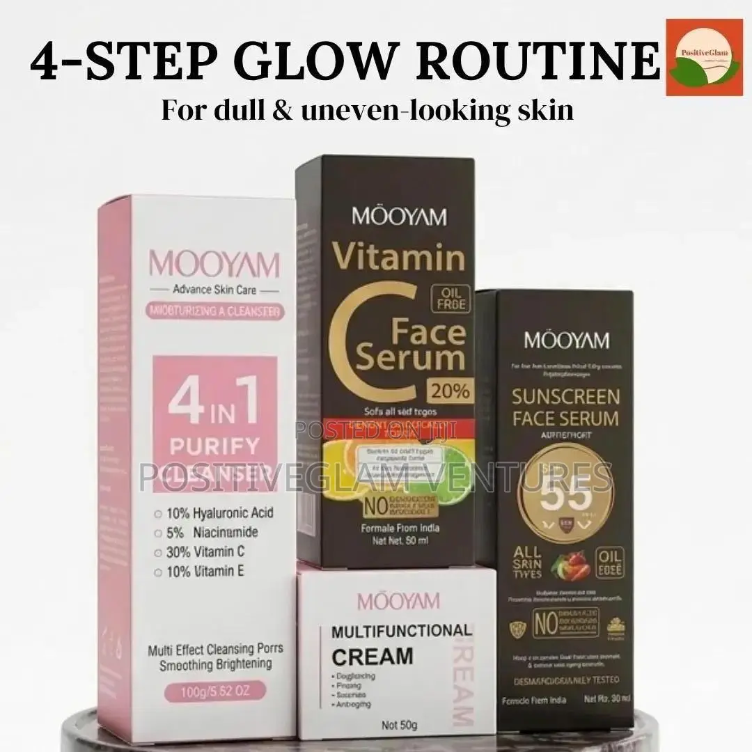 MOOYAM 4-Piece Vitamin C Glow Routine | Dull & Uneven Skin