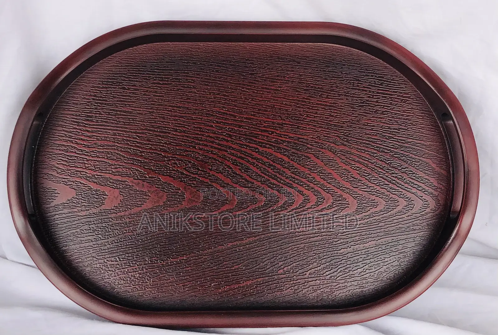 Red Copper Oval Tray (A1815) (37x24cm)