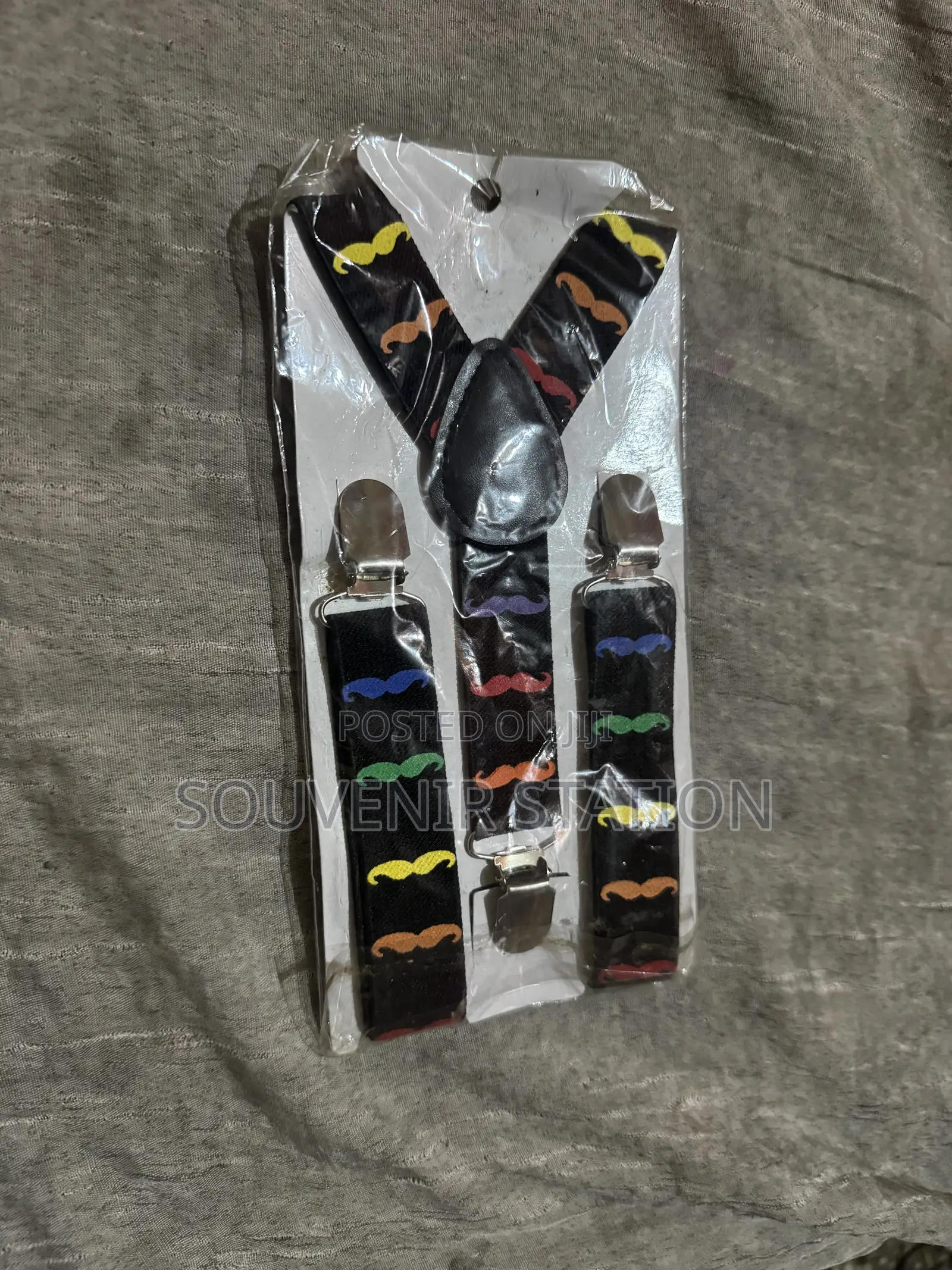 Boys Moustache Suspenders for Suits