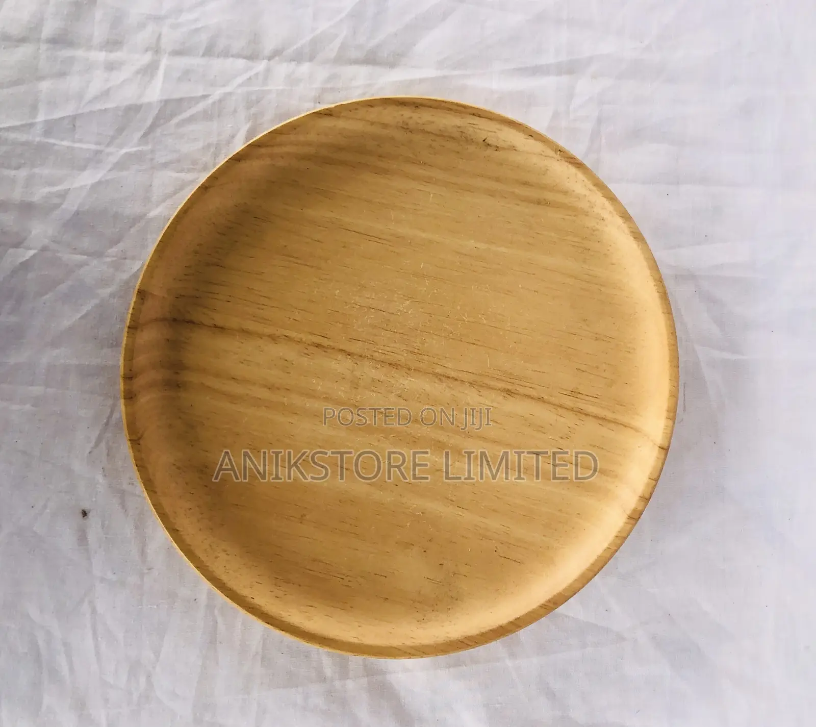 20cm Round Wooden Plate
