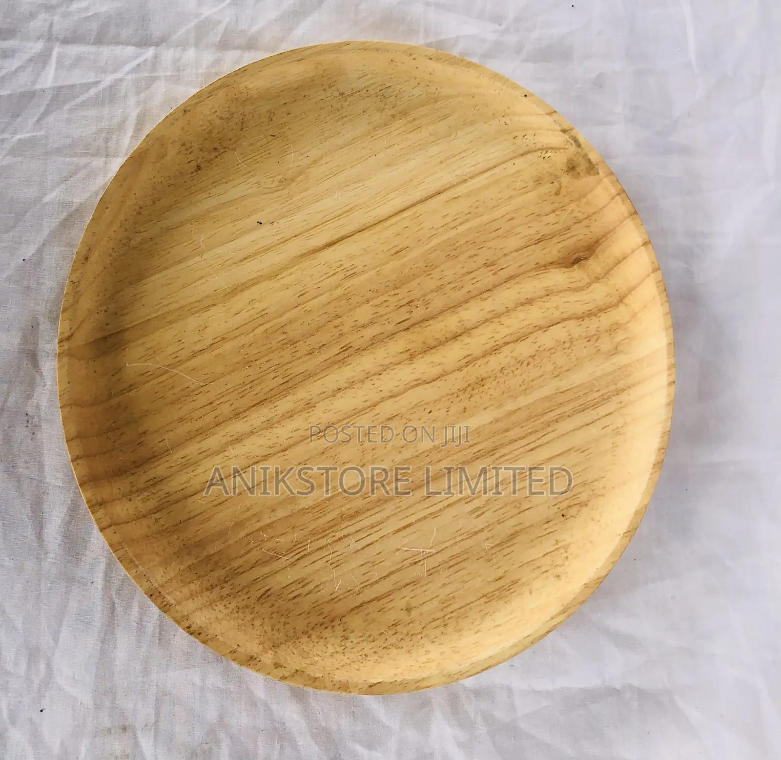 24cm Round Wooden Plate