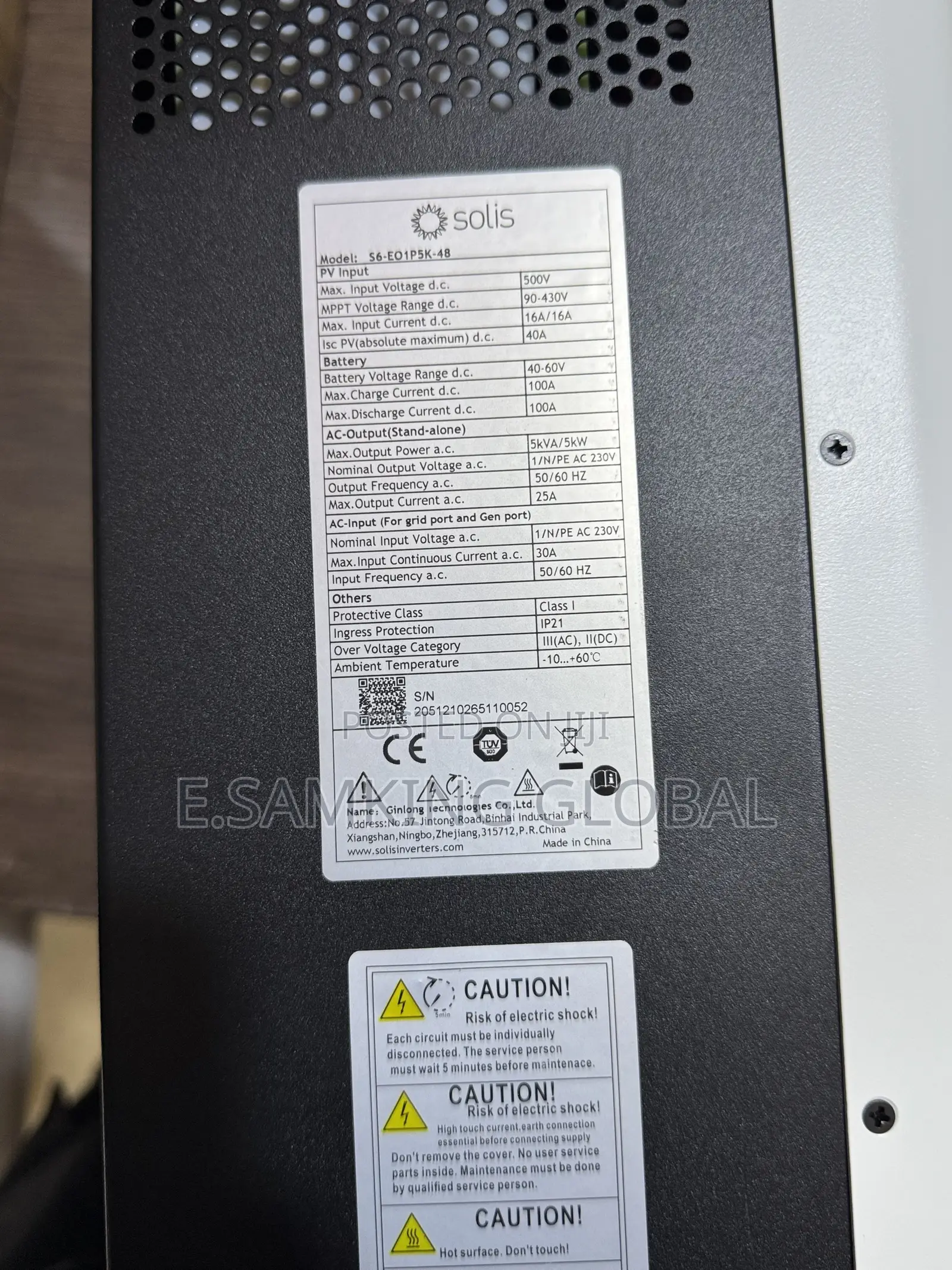5kva Solis Off Grid Inverter