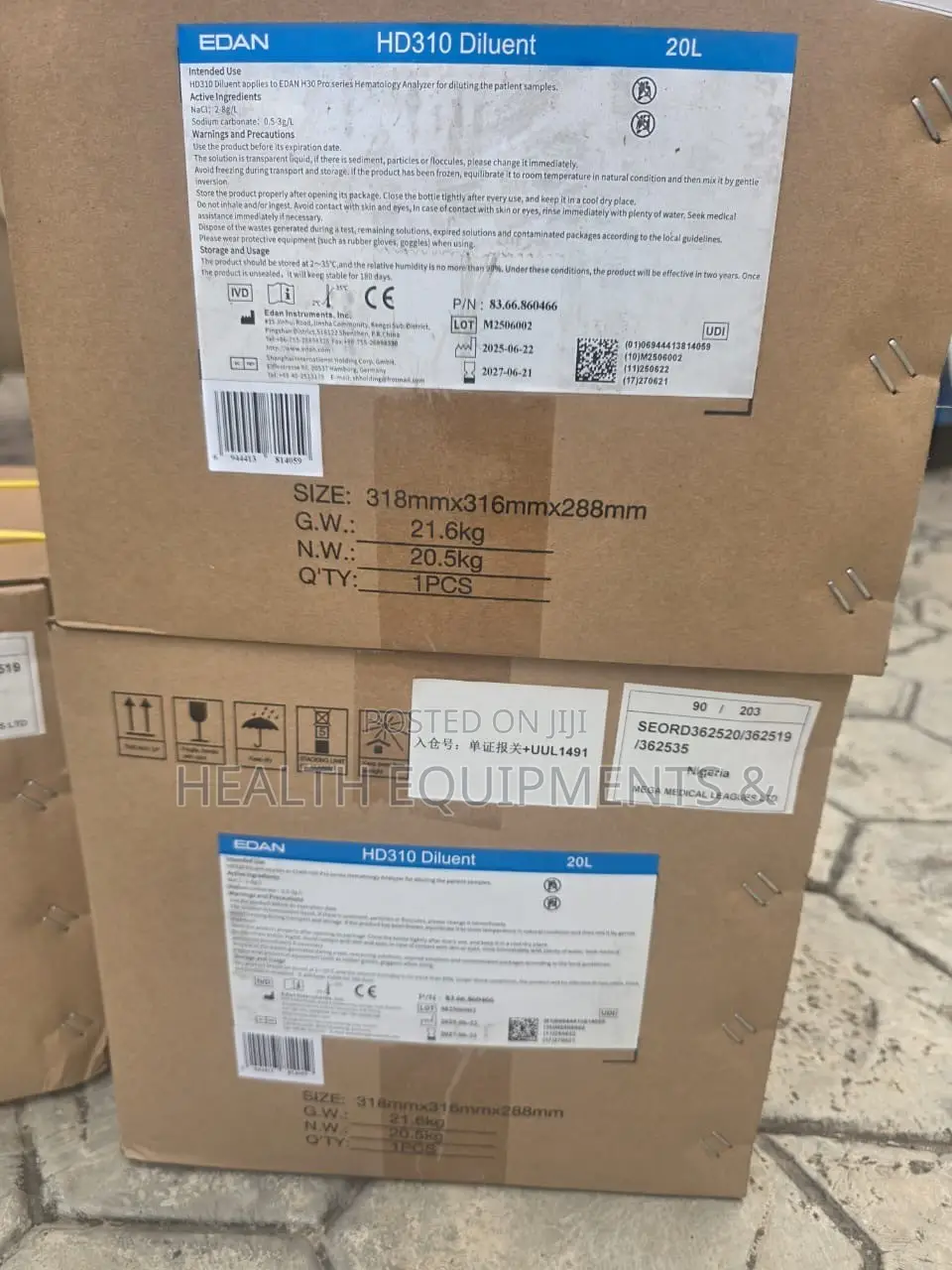 EDAN HD310 Diluent 20L – Hematology Analyzer Reagent