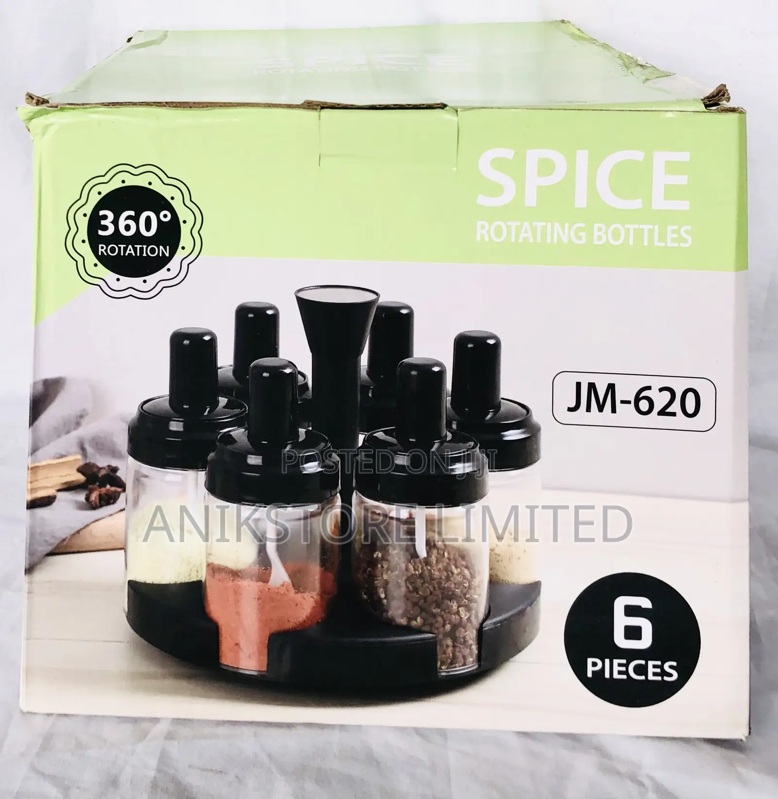 6pcs Rotating Spice Rack (JM-620)