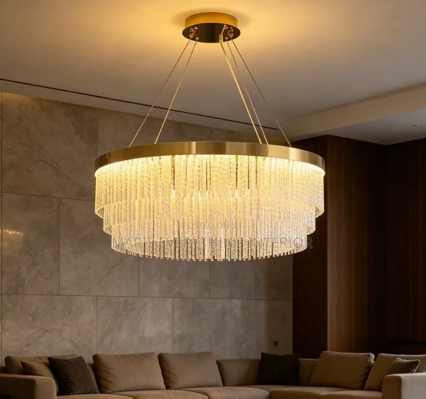 Luxury 2-Tier Crystal Round Chandelier 600mm(free Delivery)