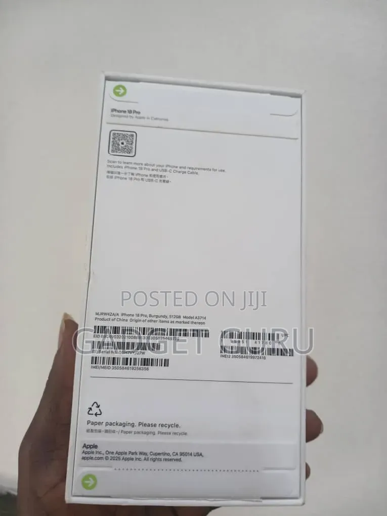 New Apple iPhone 18 Pro 512 GB Red