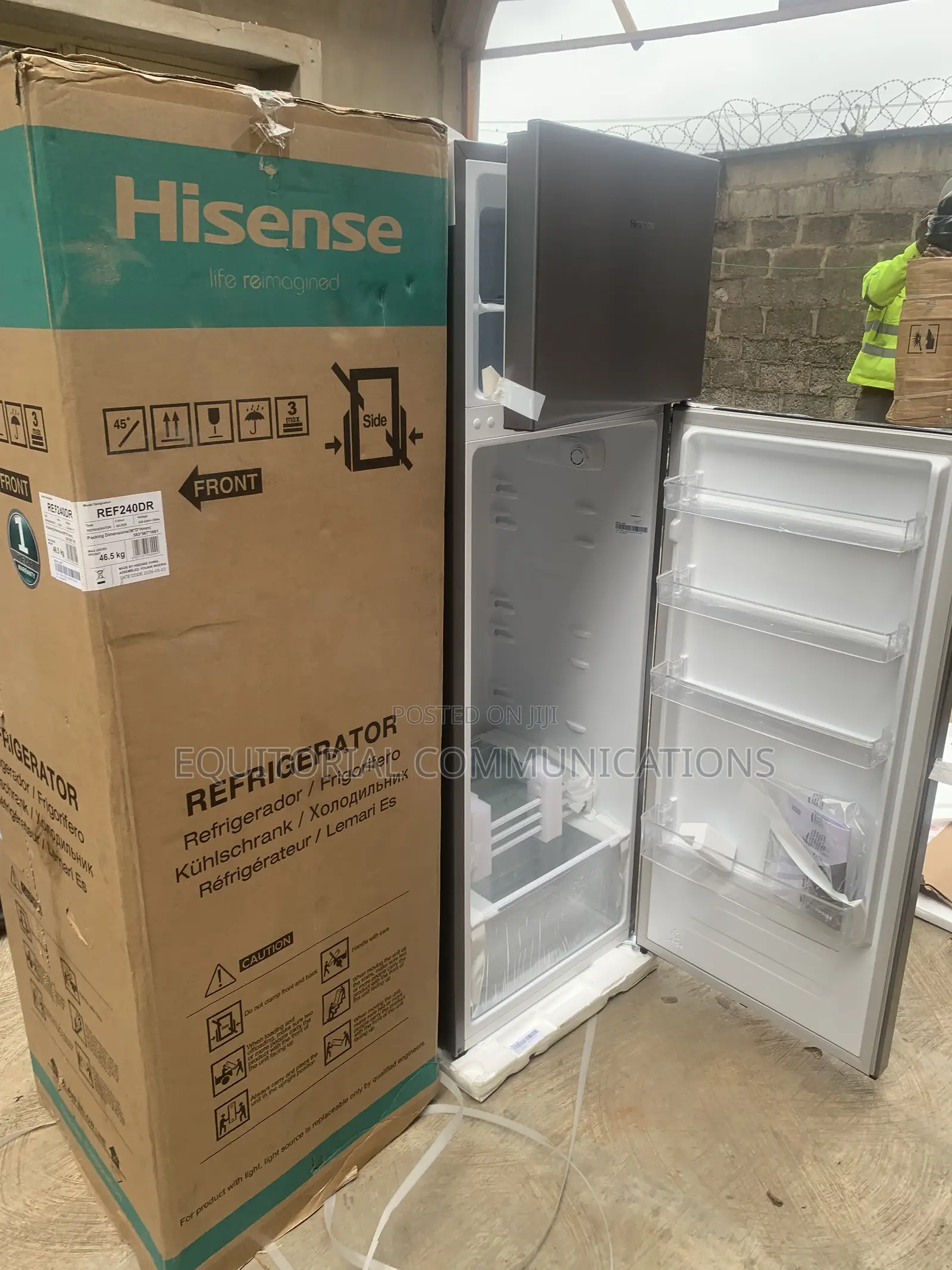 Hisense 240L Double Door Refrigerator REF240DR – Spacious, Stylish
