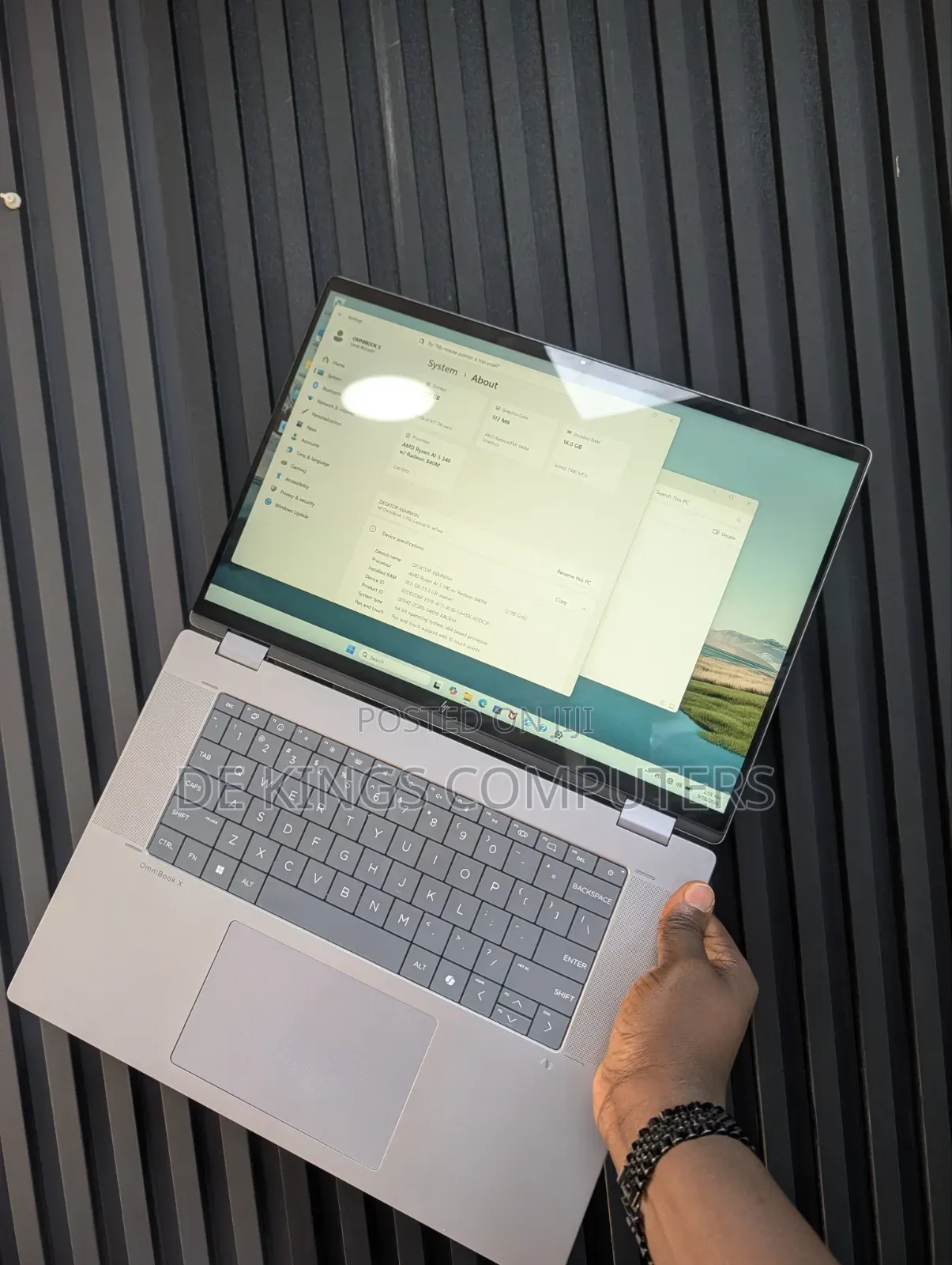 Laptop HP OmniBook X Flip 16" 16GB AMD Ryzen 5 SSD 512GB