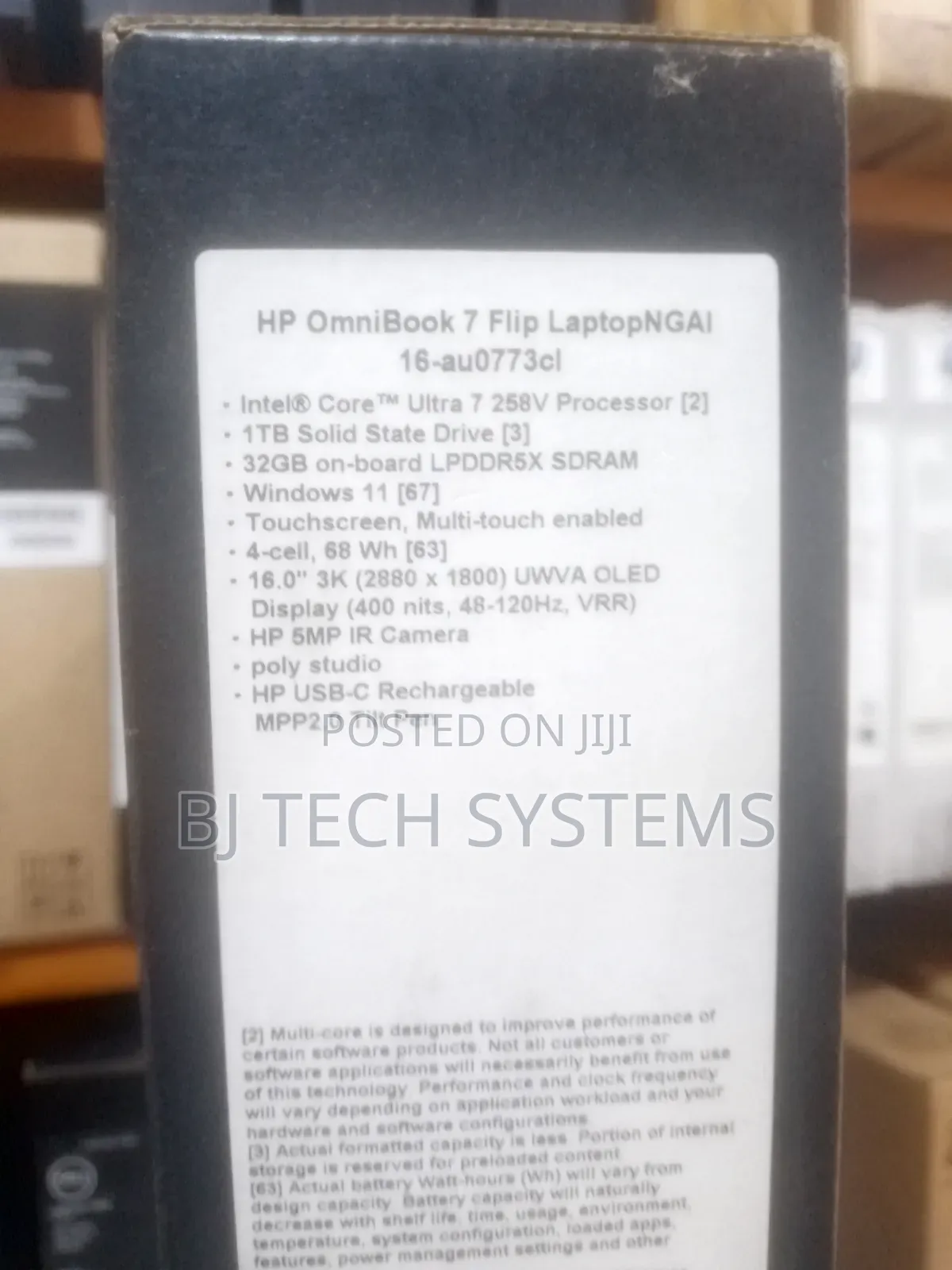 New Laptop HP OmniBook 7 16" 32GB Intel Core Ultra 7 SSD 1T