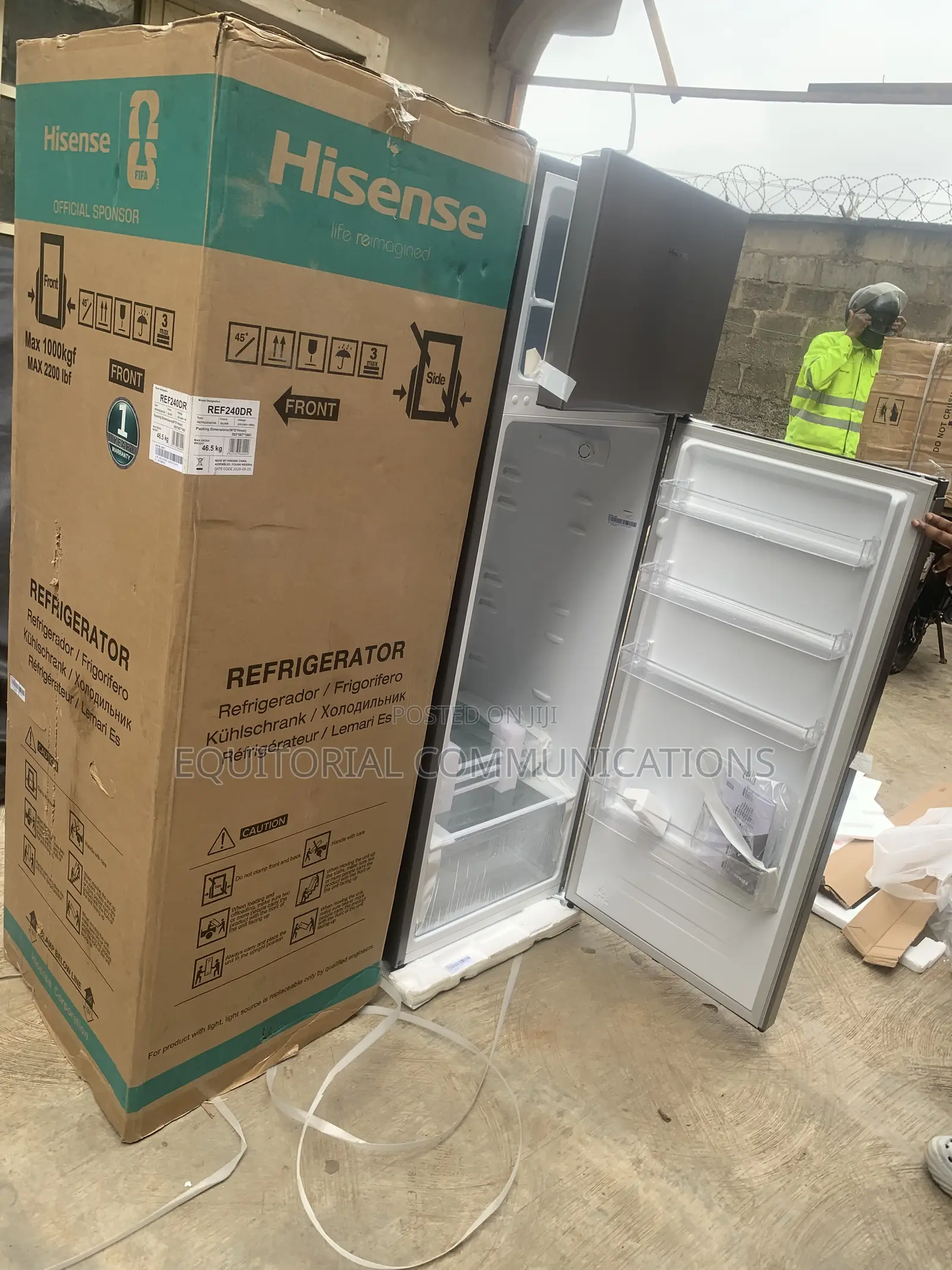 Hisense 240L Double Door Refrigerator – Spacious Family Fridge