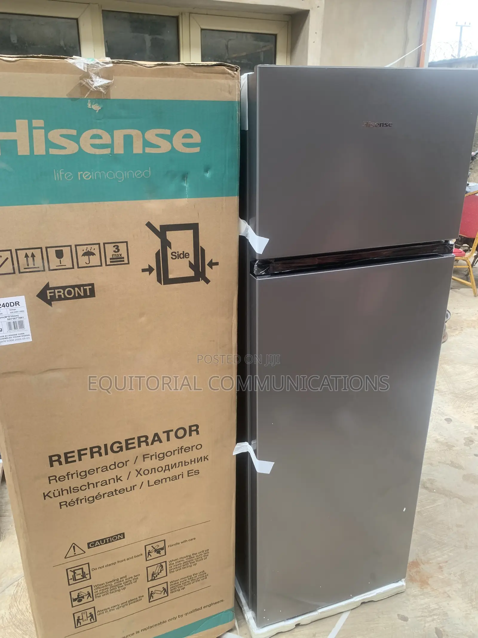 Hisense REF240DR 240L Double Door Fridge – Ideal for Families, Offices