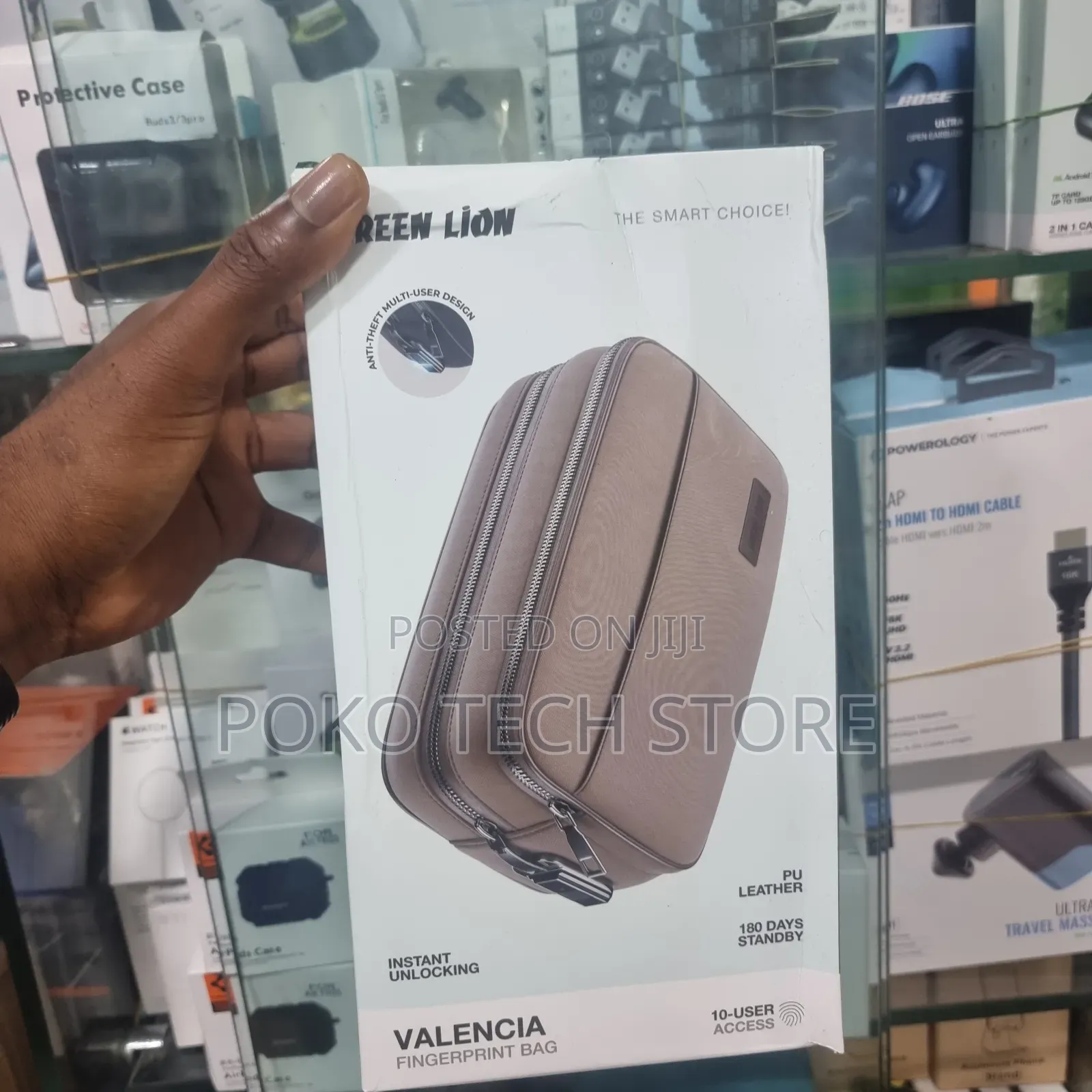 Green Lion Valencia Fingerprint Bag