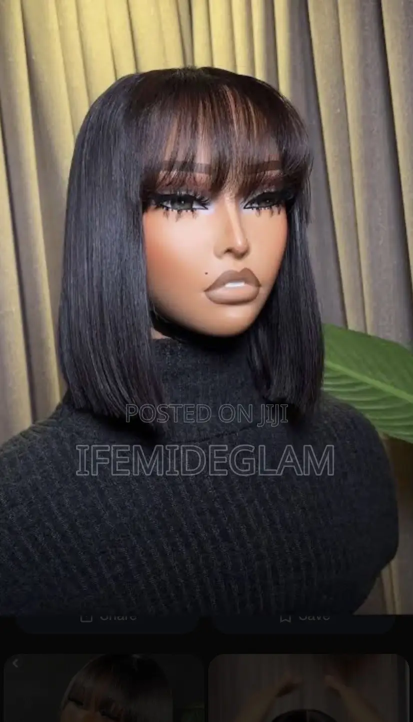 Double Drawn Closure Fringe  Human Hair