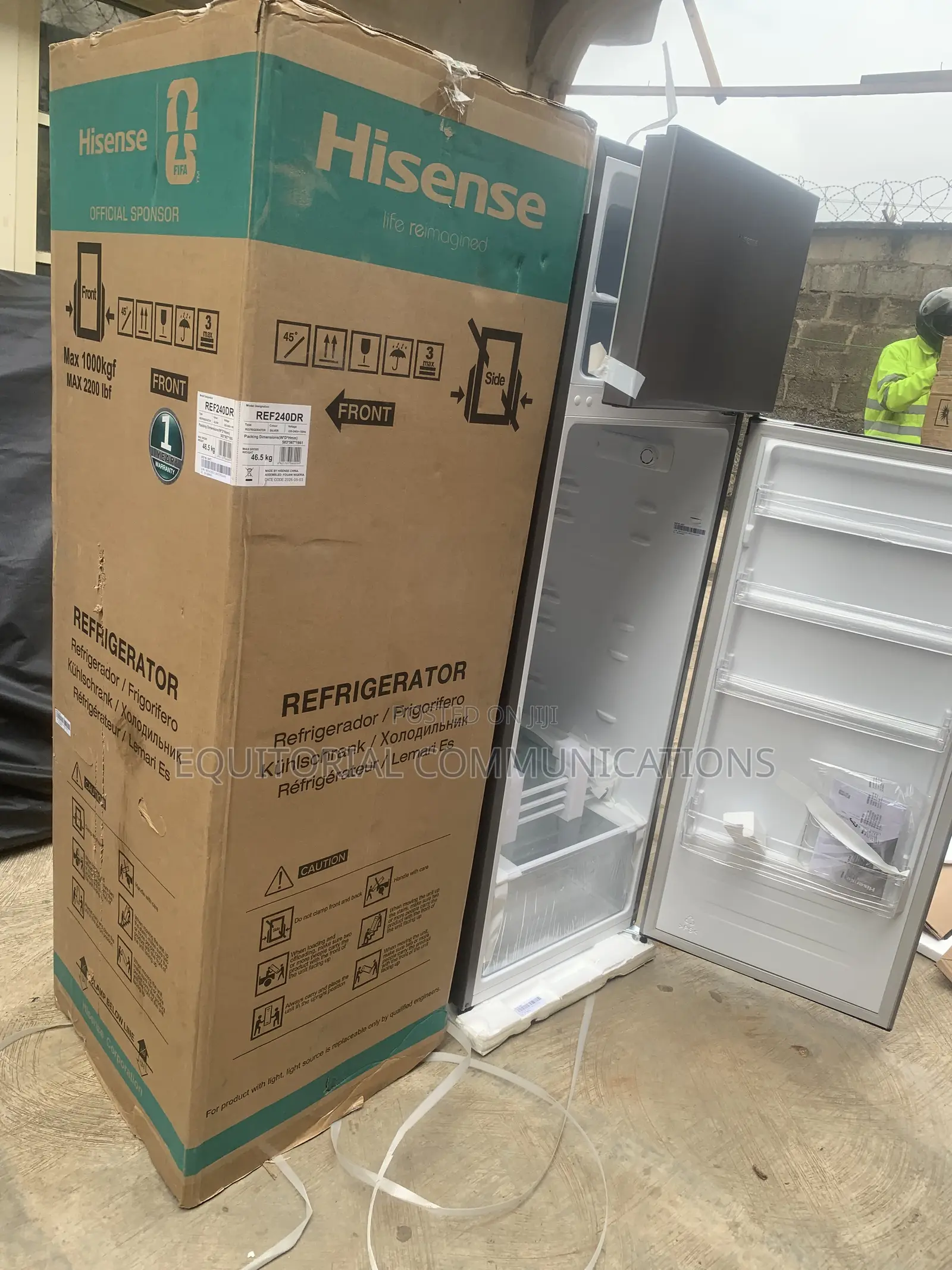 Hisense 240L Double Door Refrigerator – Easy Storage for Fresh Foods