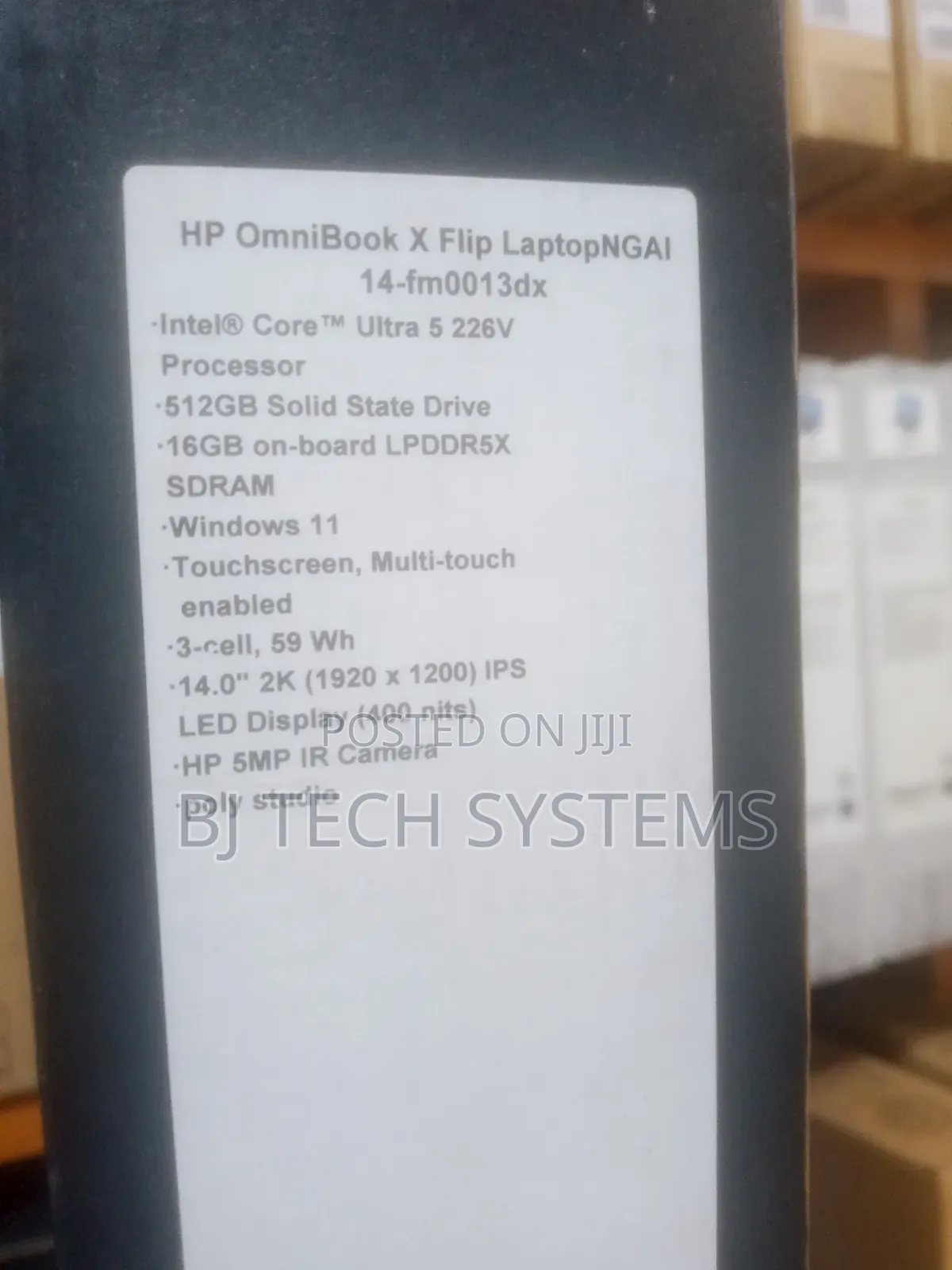 New Laptop HP OmniBook X Flip 14" 16GB Intel Core Ultra 5 SSD 512GB