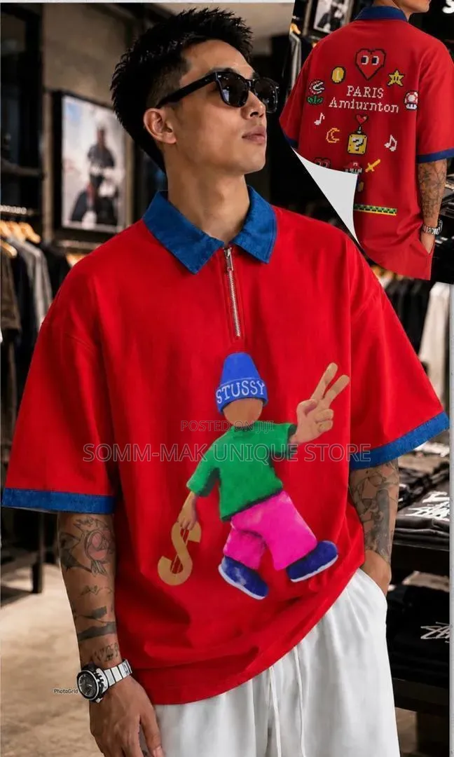 Designer Men Polo Button Top