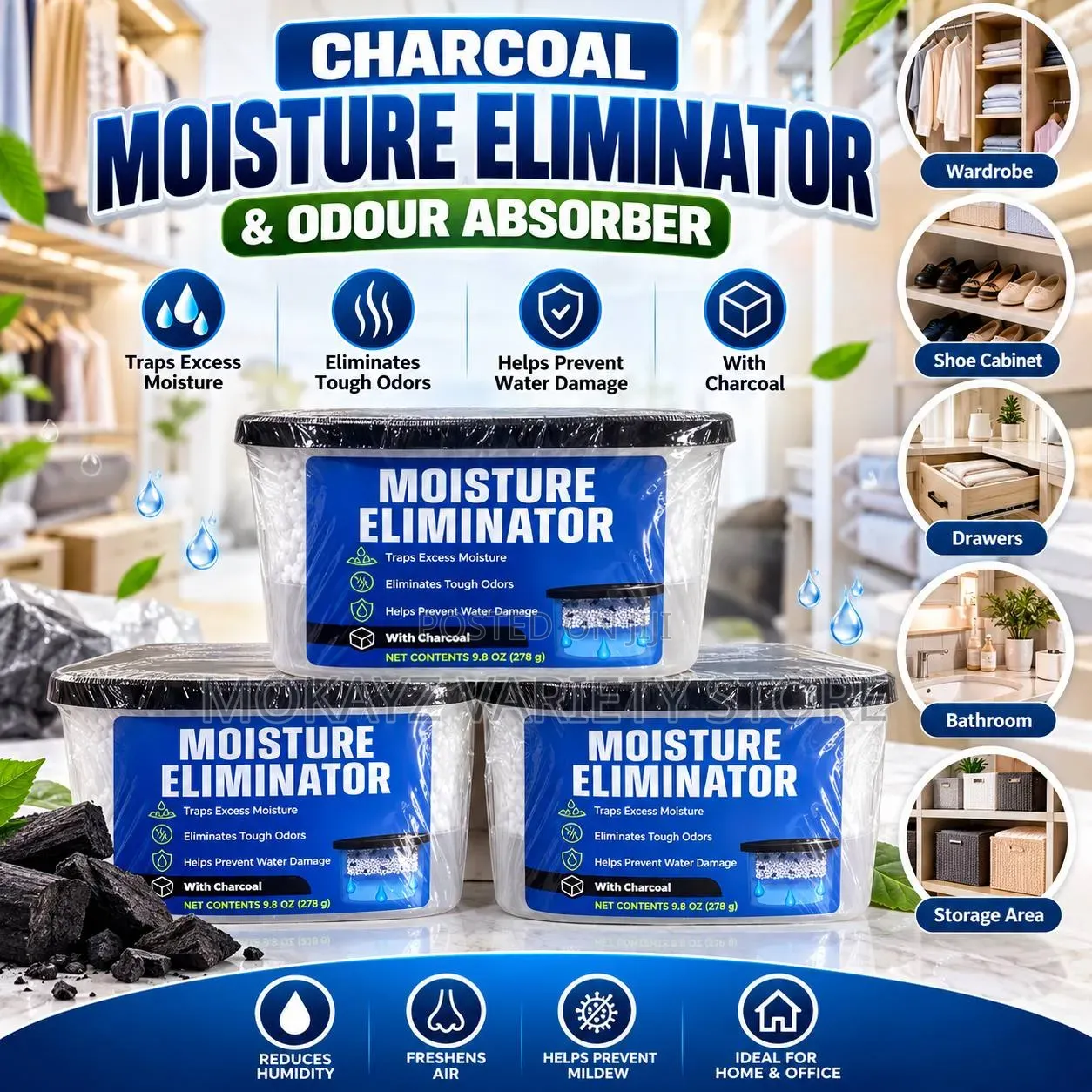 Moisture-Proof Dehumidifier Moisture Eliminator(anti Mold)