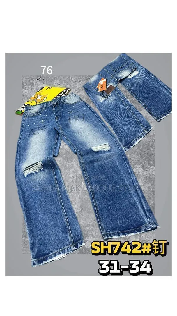 Men Baggy Jean Trousers