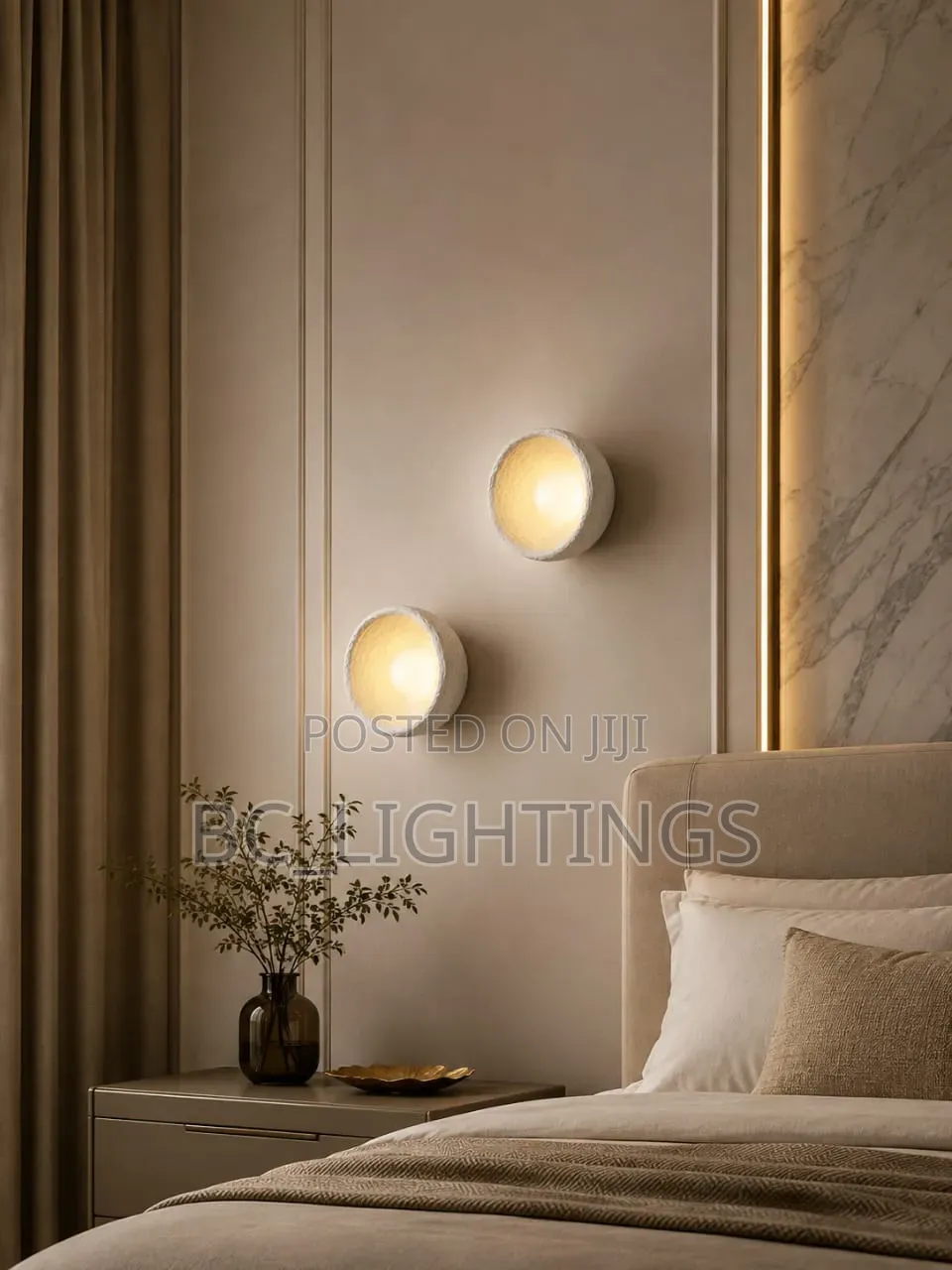 Nordic Creative Round Wall Wabi-Sabi for Living Bedside Hotel Corridor