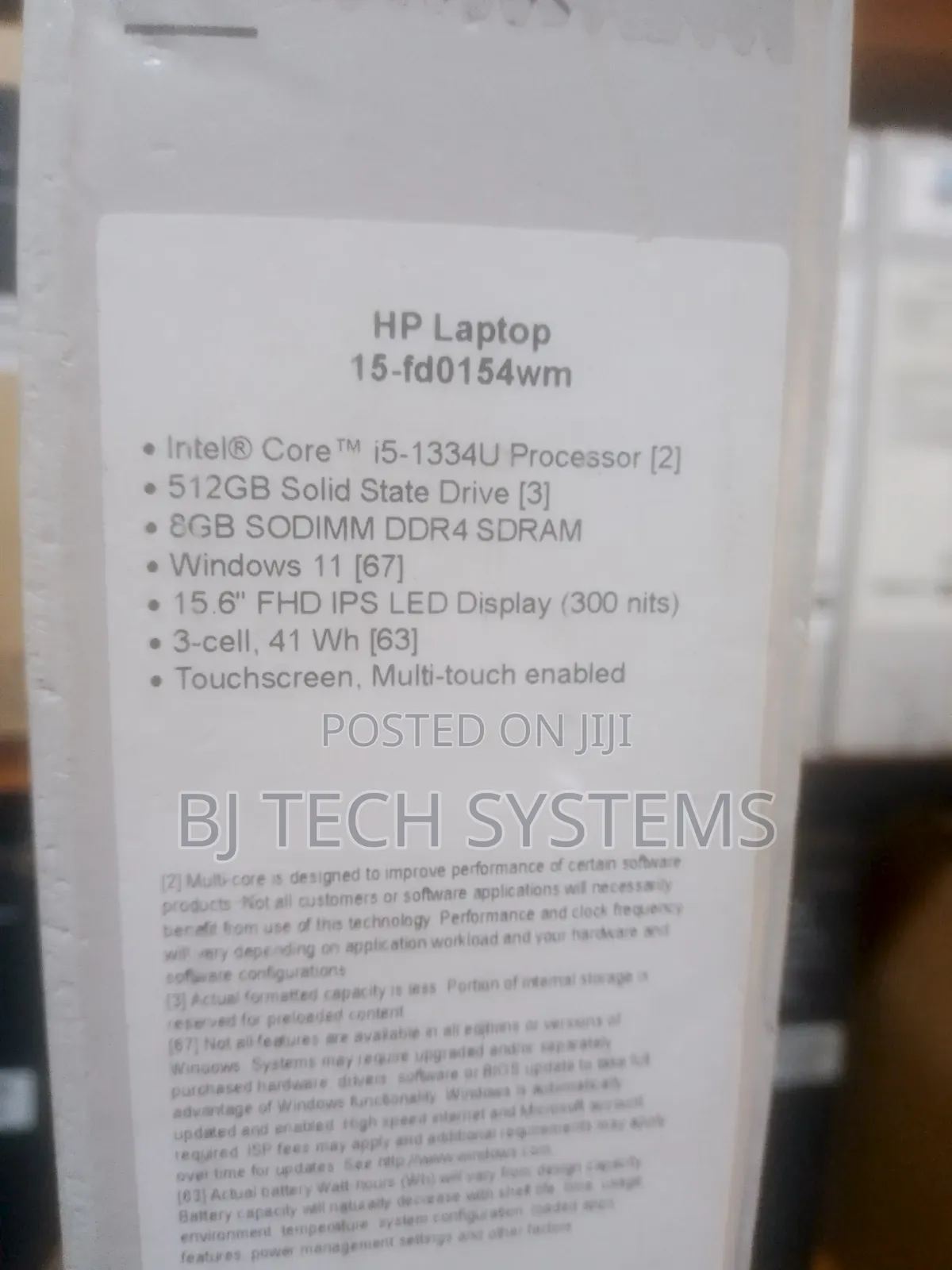 New Laptop HP 15 8GB Intel Core i5 SSD 512GB