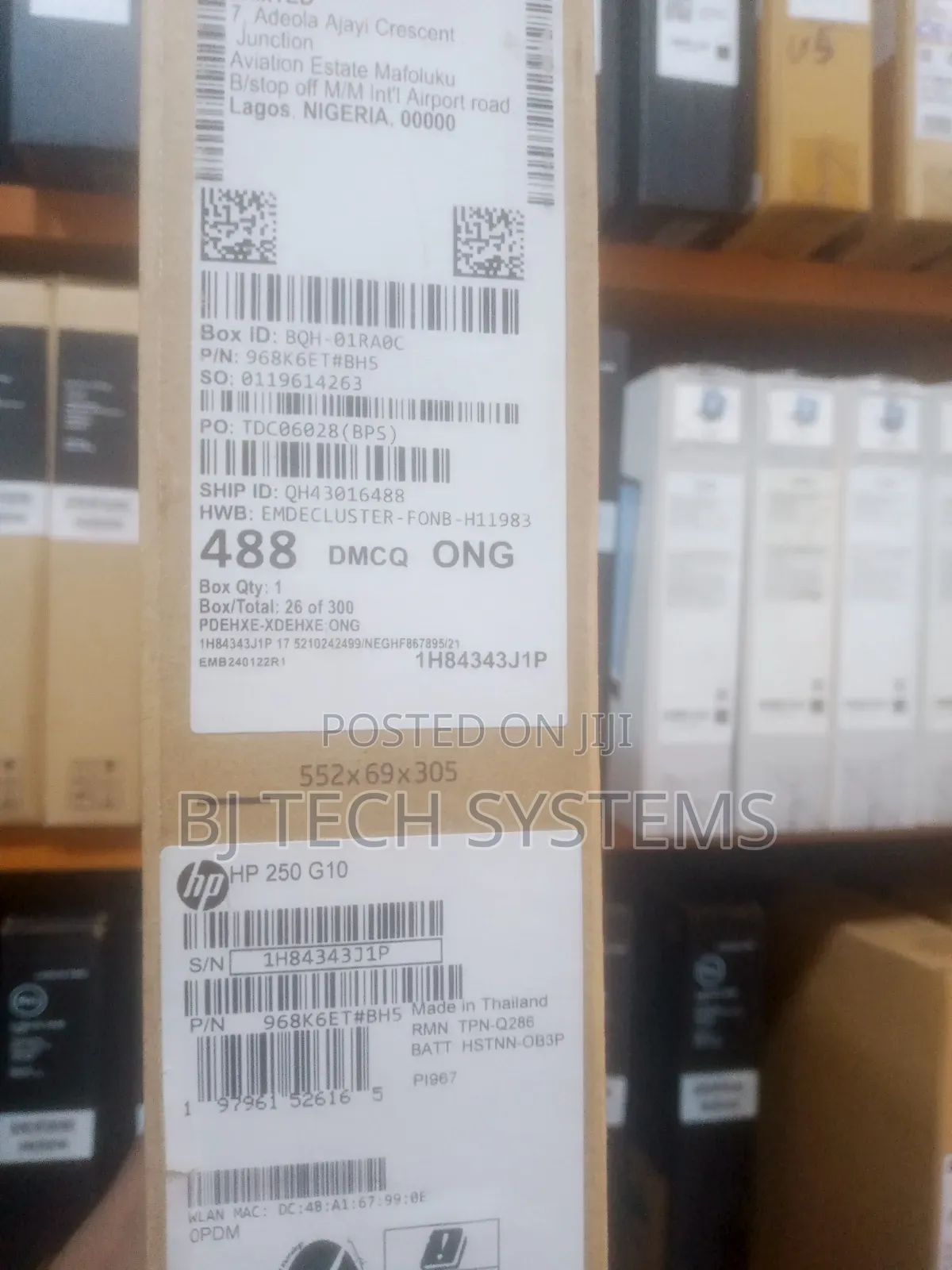 New Laptop HP 250 G10 8GB Intel Core i5 SSD 512GB