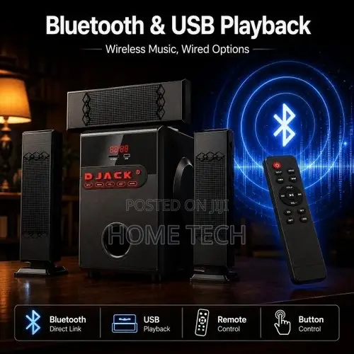 DJACK Digital 3.1 CH Complete Bluetooth Home Theater System (AK-D3L)