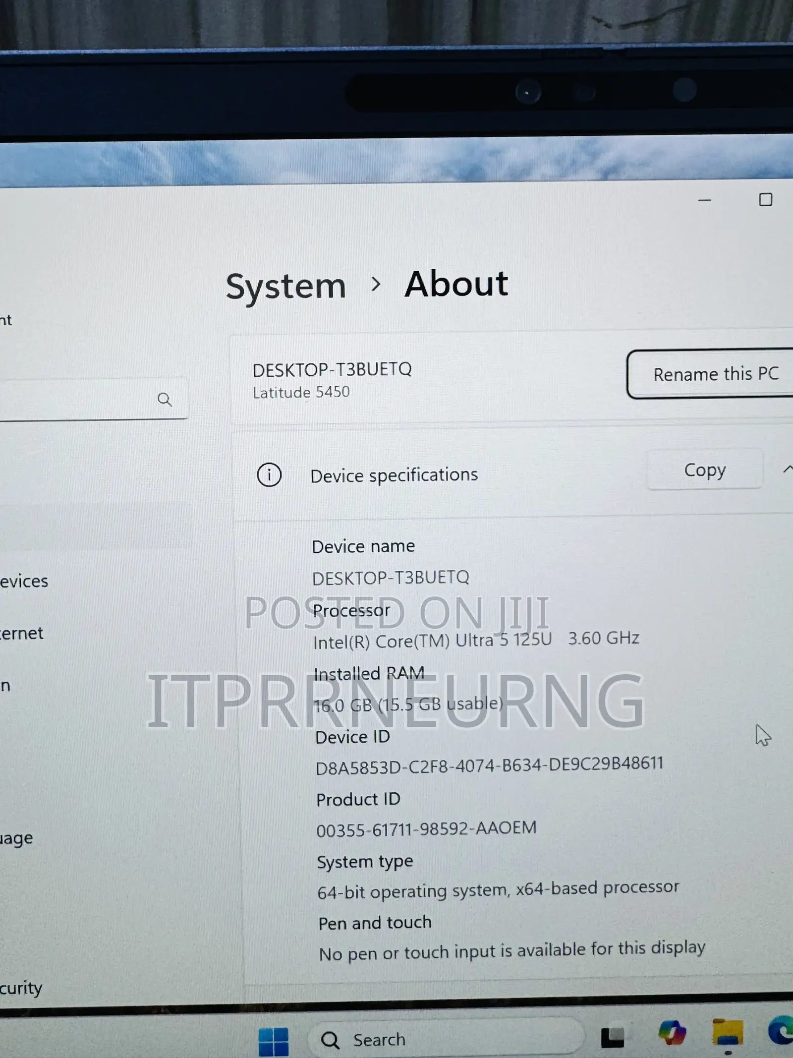 Laptop Dell Latitude 5450 16GB Intel Core Ultra 5 SSD 1T