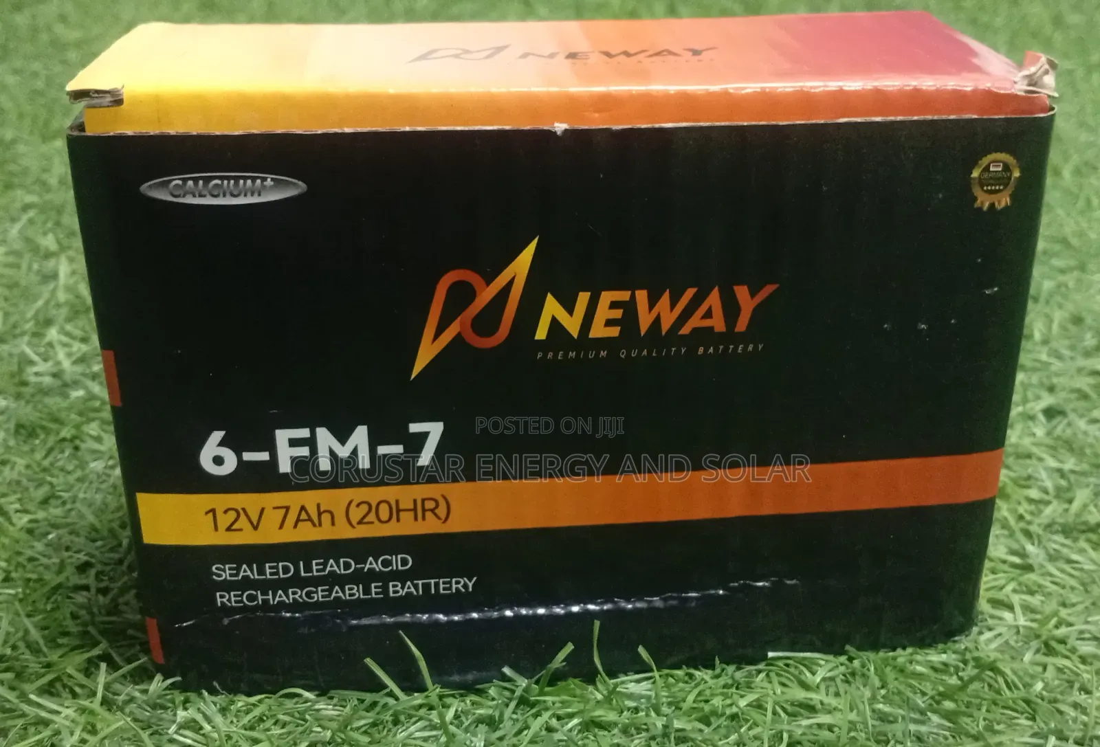 12V 7Ah(20HR) Sealed Lead-Acid Rechargeable Battery 6-Fm-7 - Neway