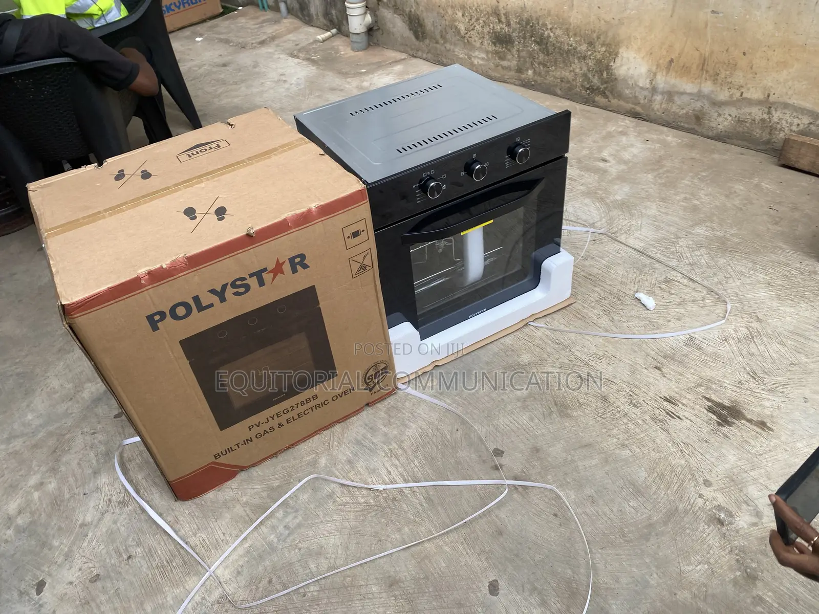 Polystar PV-JYEG278BB 70L Built-in Gas and Electrical Kitchen Oven