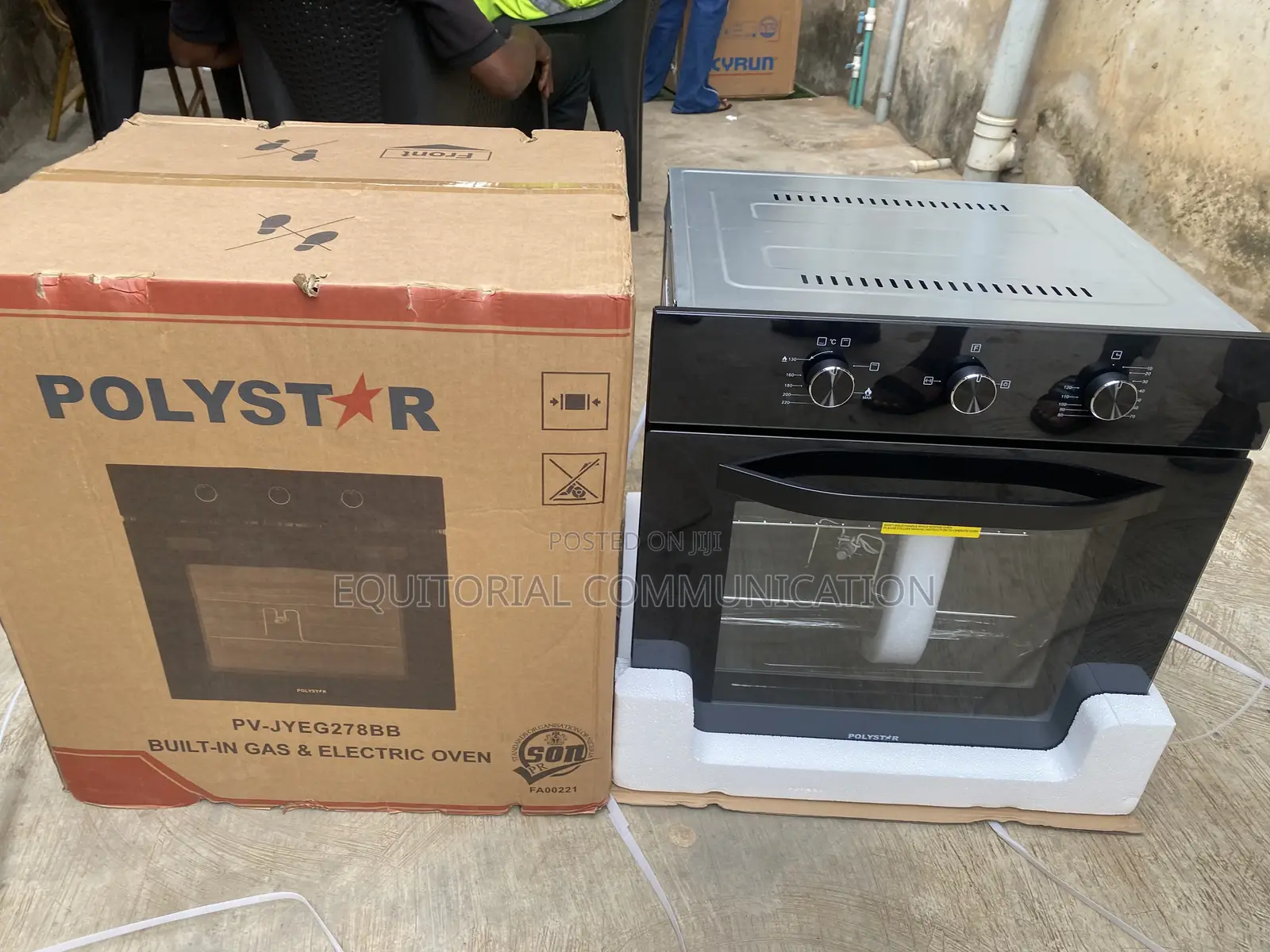 Polystar PV-JYEG278BB 70L 240V Built-in Gas Electric Home Oven