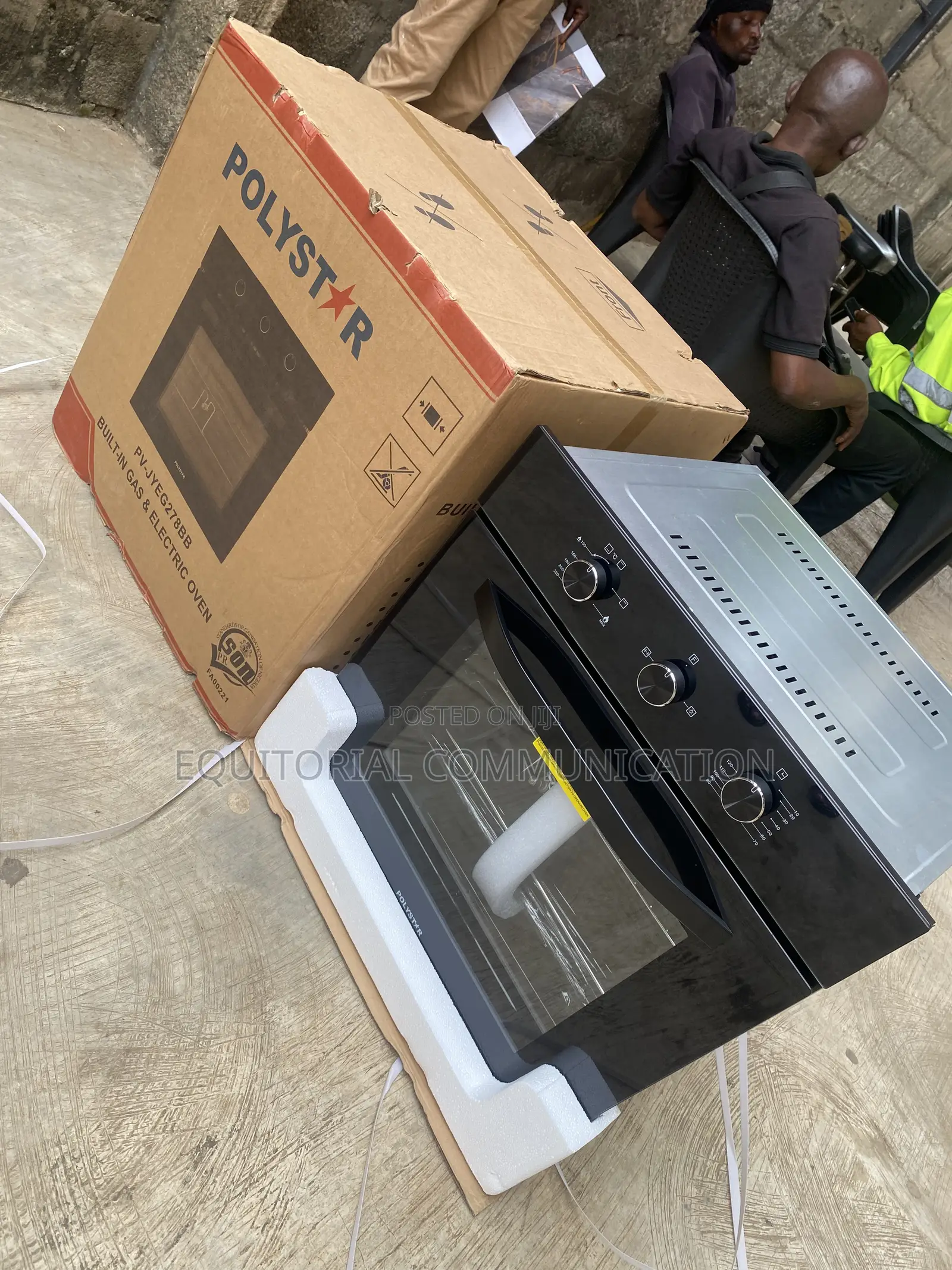 Polystar PV-JYEG278BB 70L 240V Gas Electrical Built-in Kitchen Oven