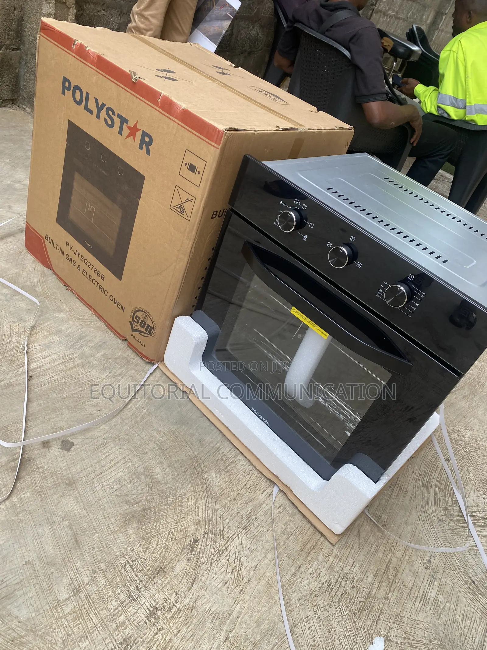 Polystar PV-JYEG278BB 70L 240V Built-in Gas and Electric Cooking Oven