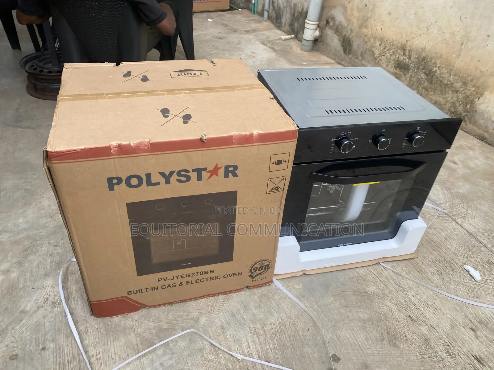 Polystar PV-JYEG278BB 70L 240V Built-in Gas and Electric Cooking Oven