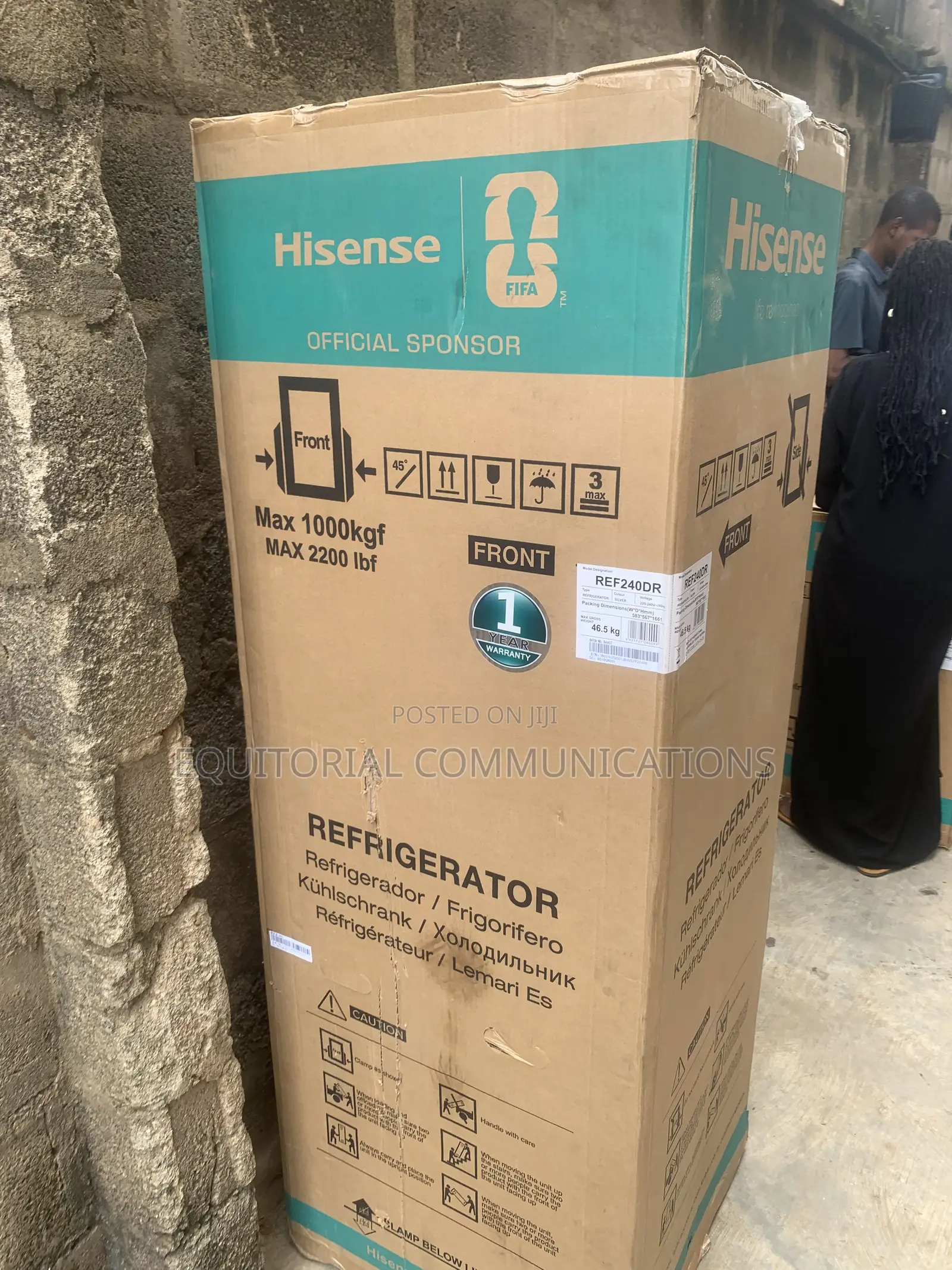 Hisense 240L Double Door Refrigerator – Easy Storage