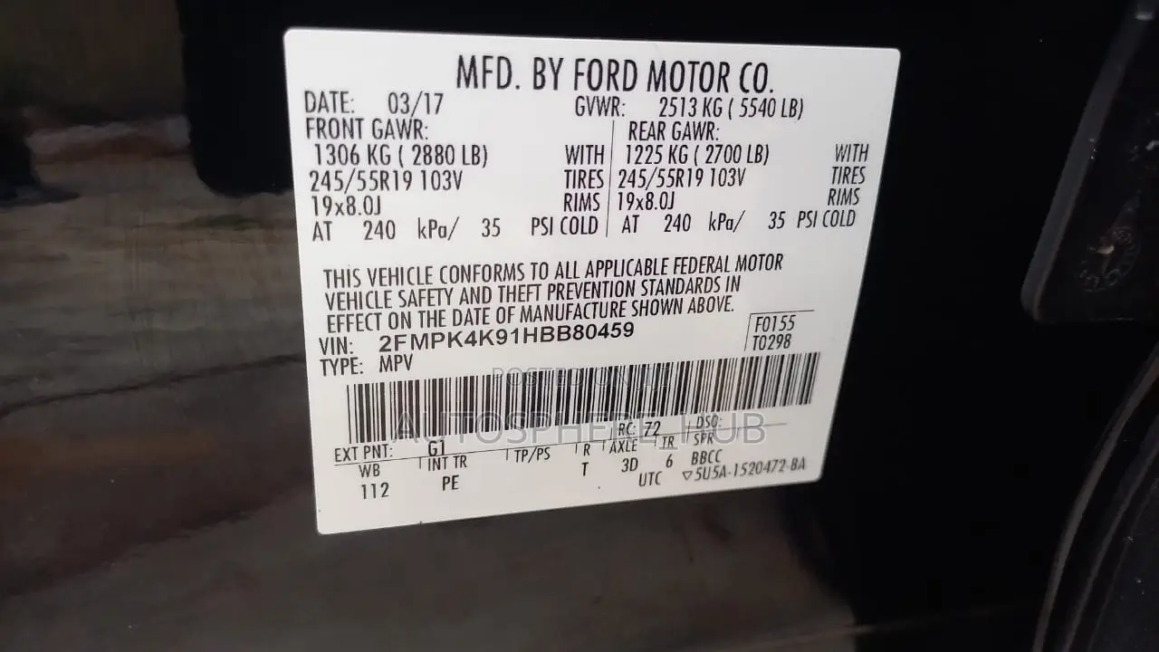 Ford Edge Titanium 4dr AWD 2017 Black
