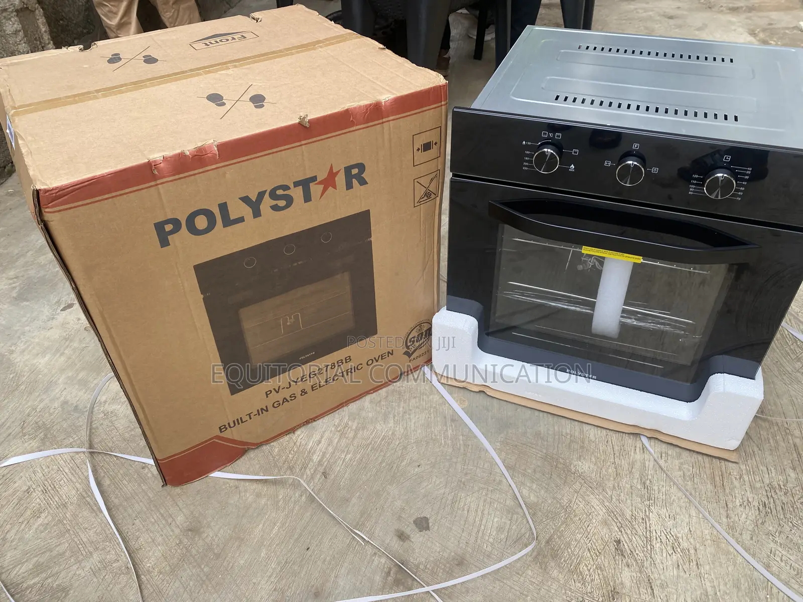 Polystar PV-JYEG278BB 70L 240V Built-in Gas and Electrical Oven