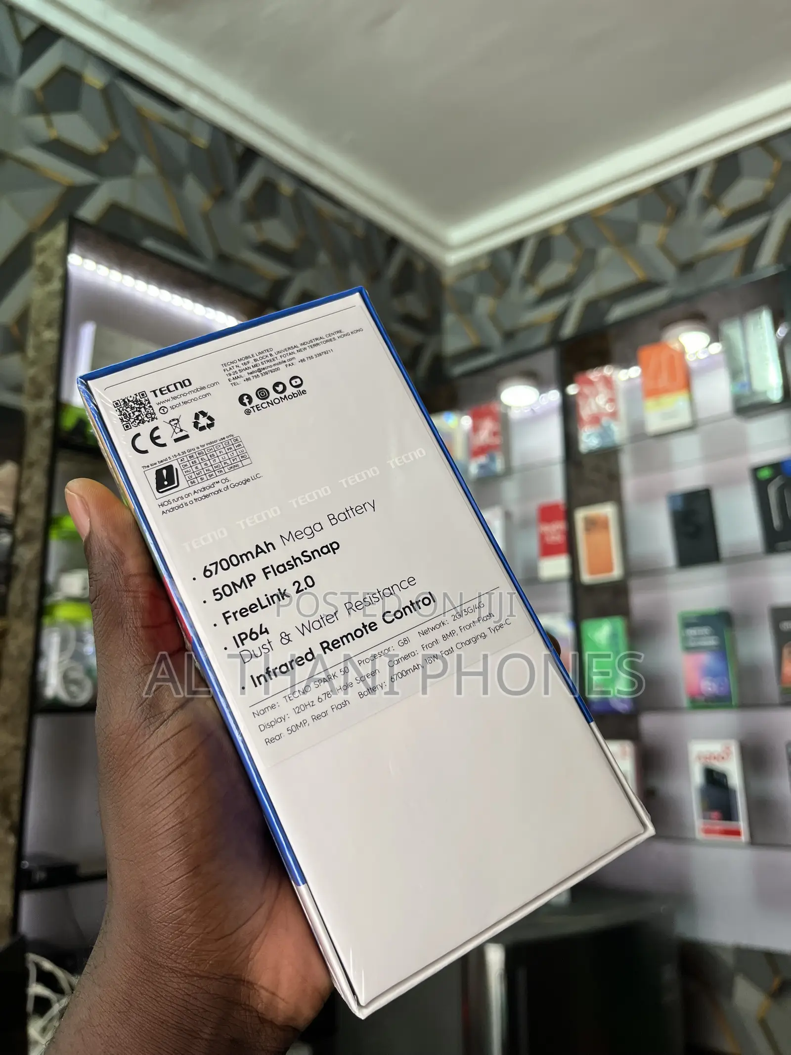 New Tecno Spark 50 128 GB Blue