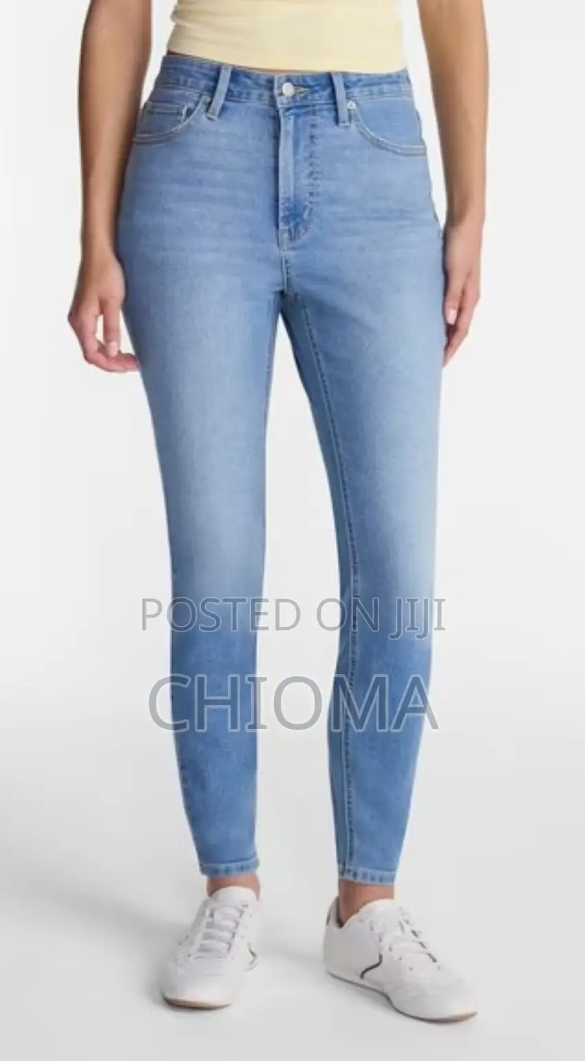 High Rise Skinny Blue Jeans for Girls (US SIZE 1, WAIST 25" Hips 36")