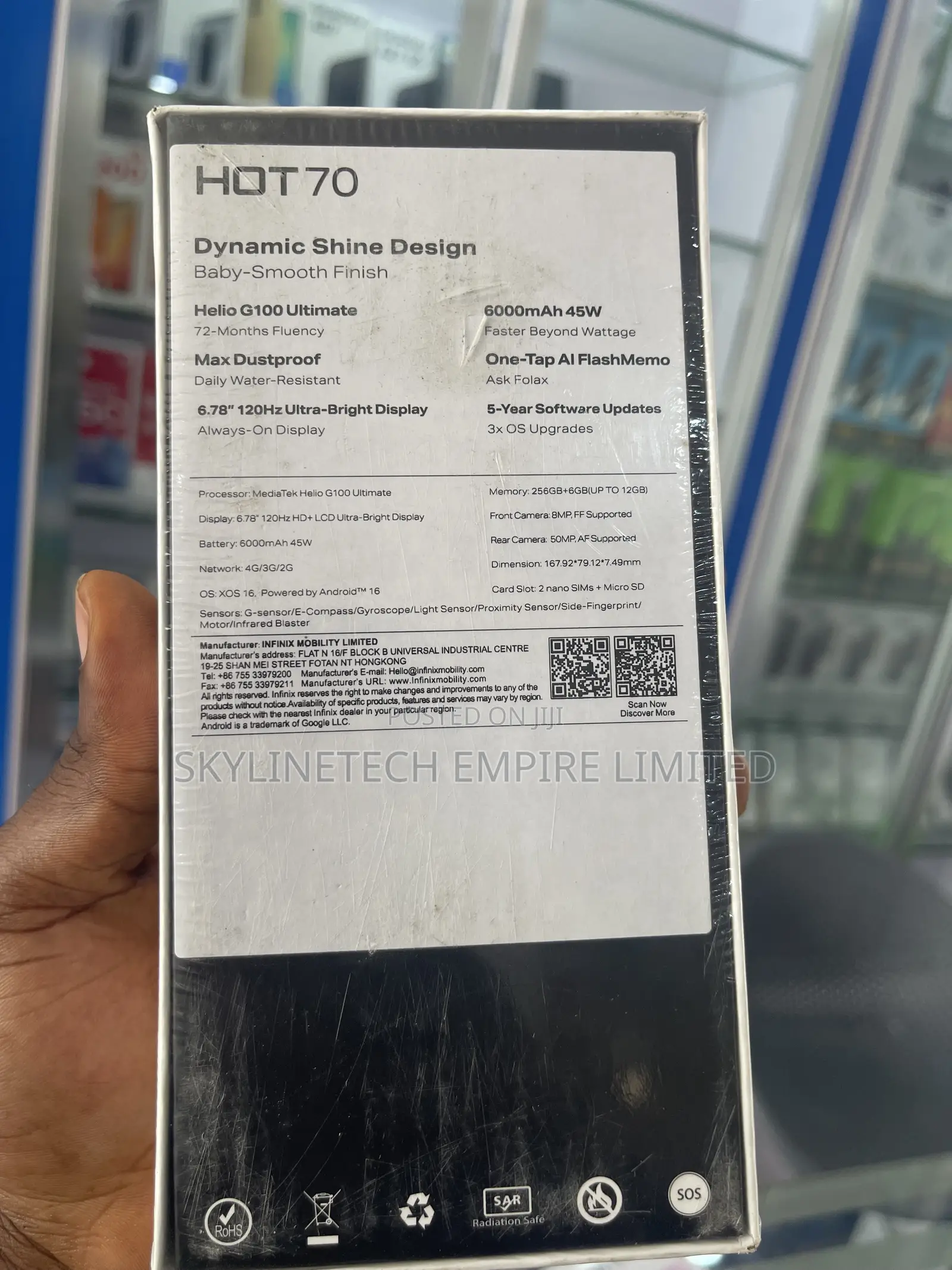 New Infinix Hot 70 256 GB Green