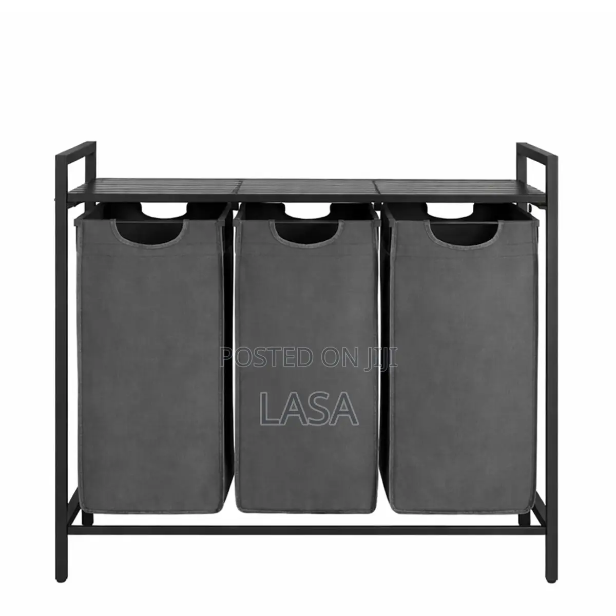 Laundry Hamper Basket Sorter With 3 Removable Bags 40 L