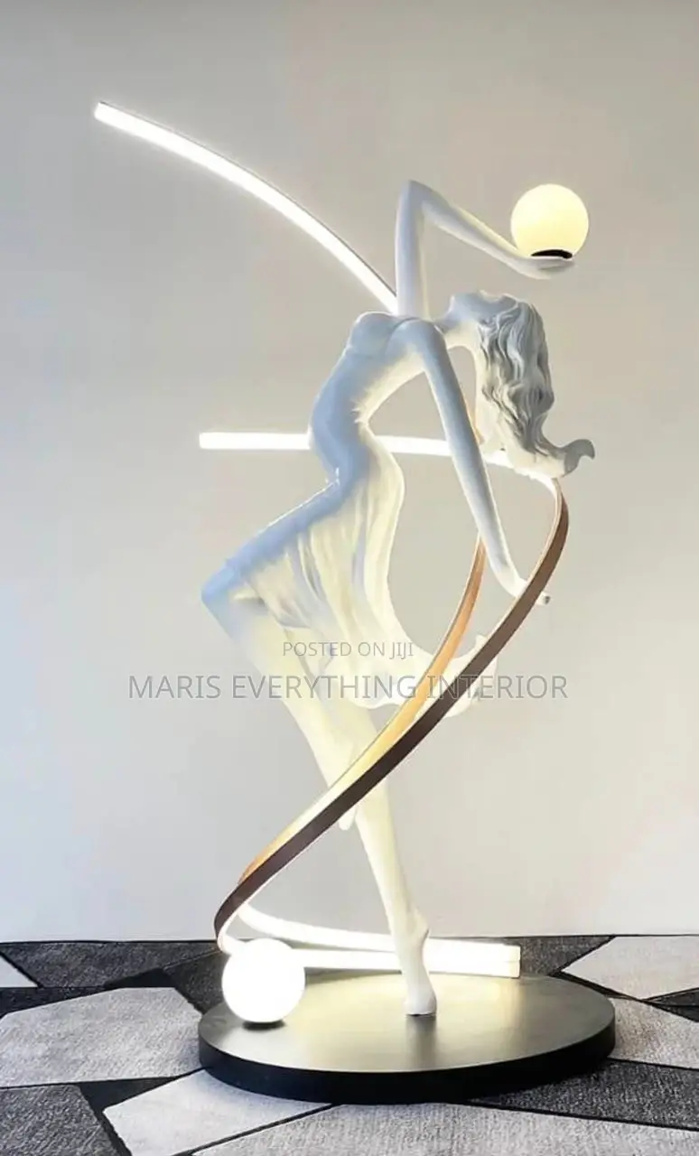 Luxury Human Art - LED Standing Sculpture Light for Living Room