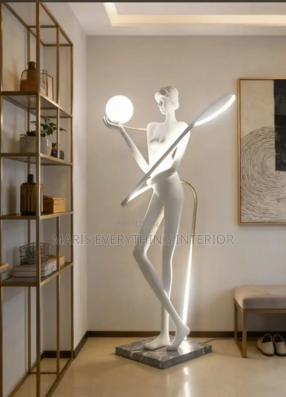 Luxury Human Art - LED Standing Sculpture Light for Living Room
